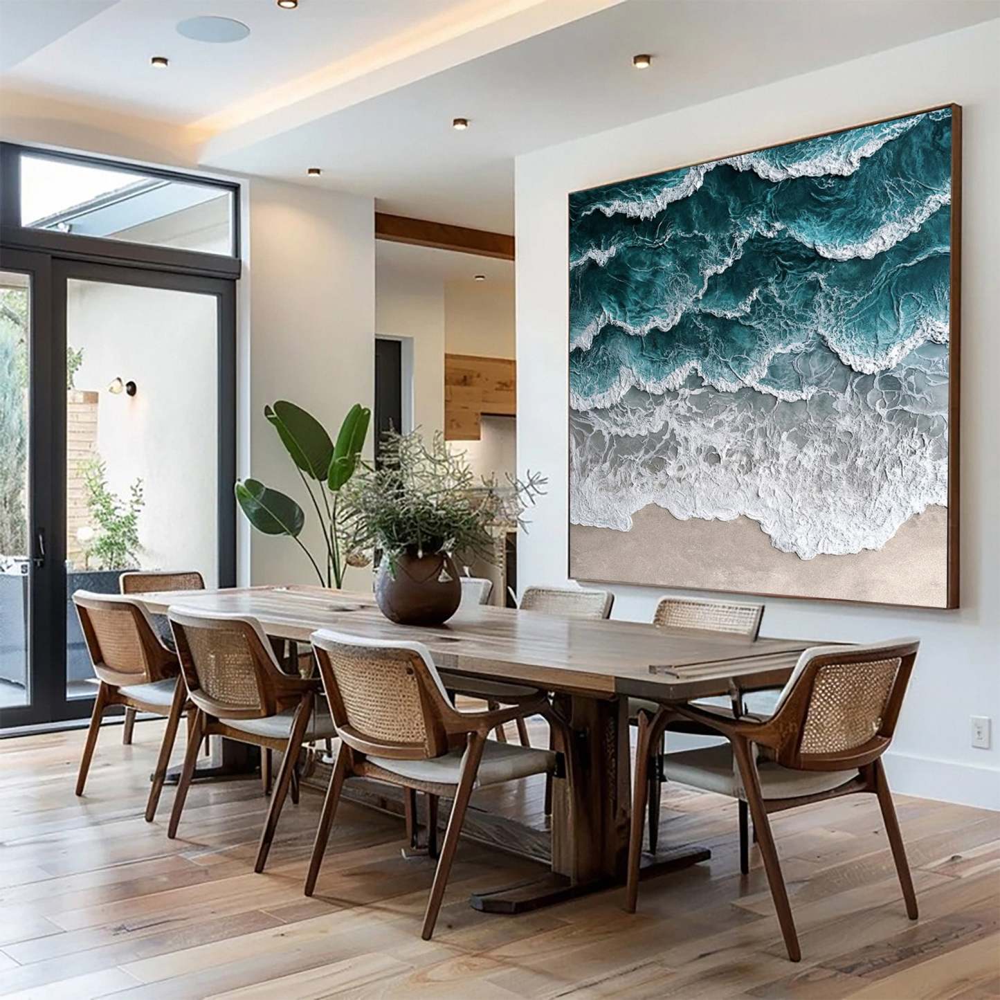 Plaster Art Painting hand - painted #HM1827