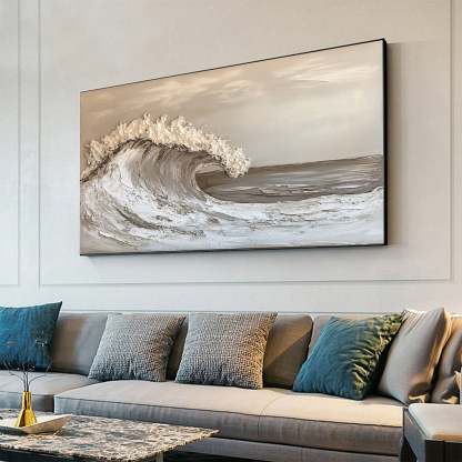 Plaster Art Painting hand - painted #HM1780