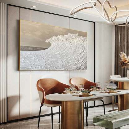 Plaster Art Painting hand - painted #HM1779