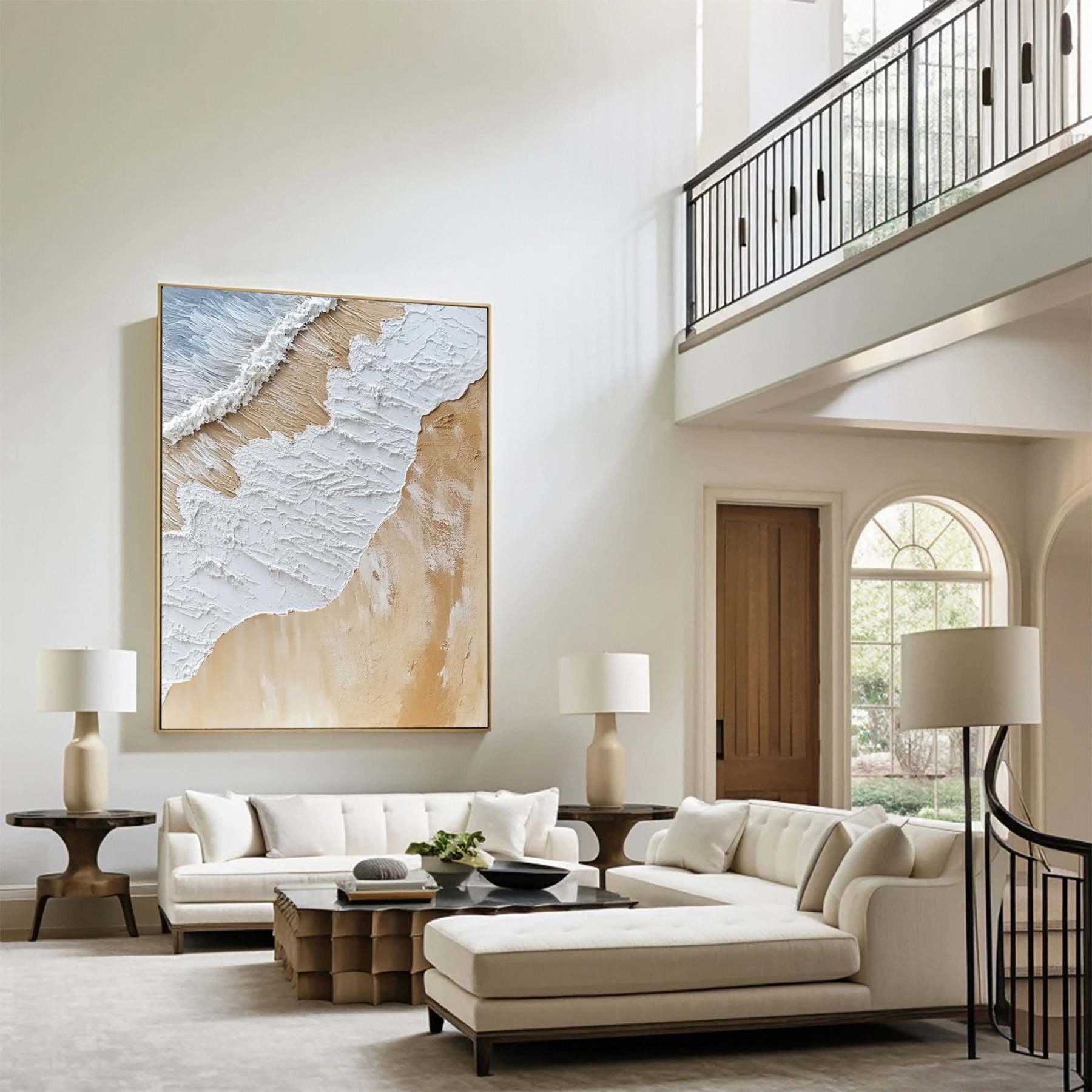 Plaster Art Painting hand-painted #HM1756