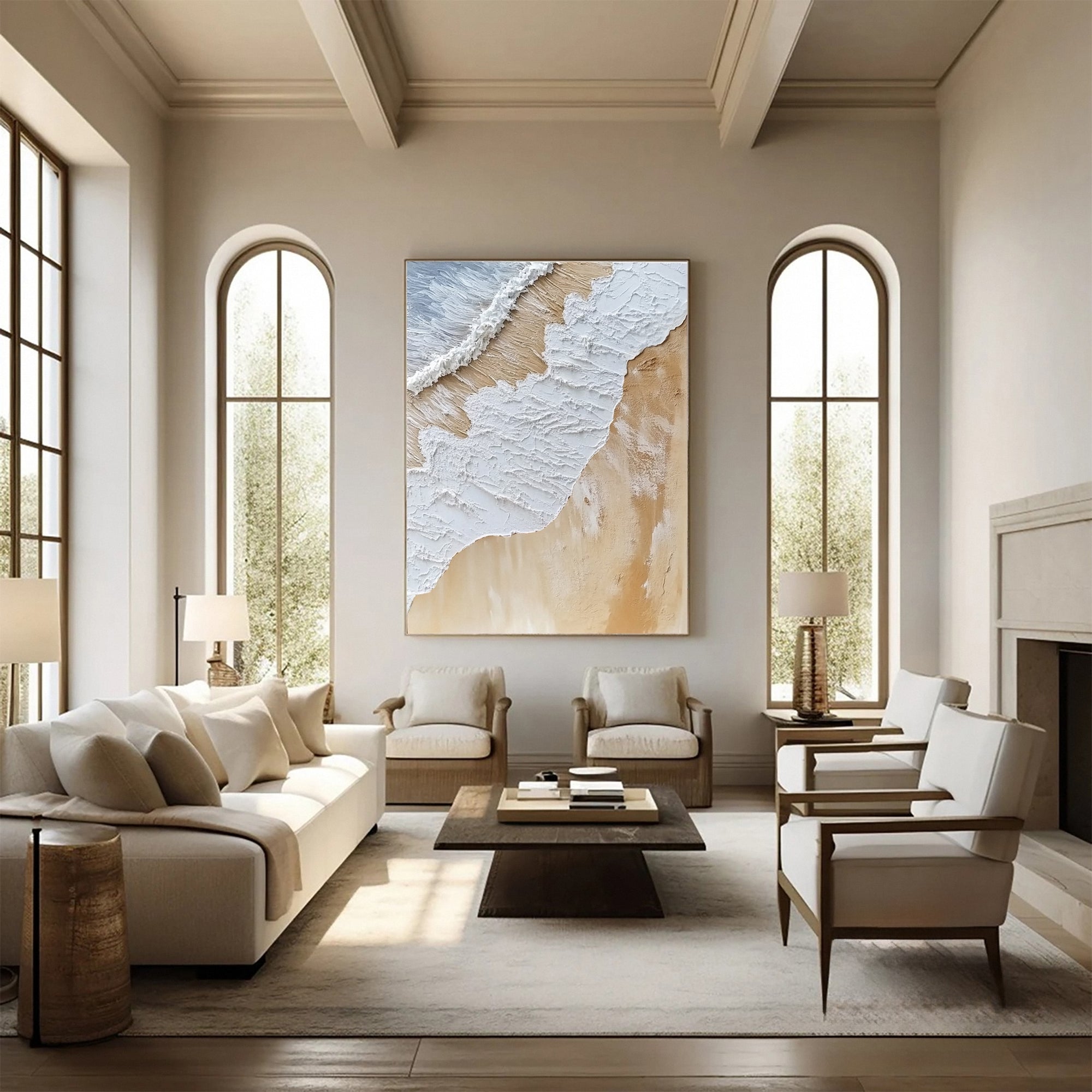 Plaster Art Painting hand-painted #HM1756