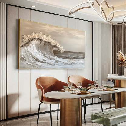 Plaster Art Painting hand - painted #HM1780