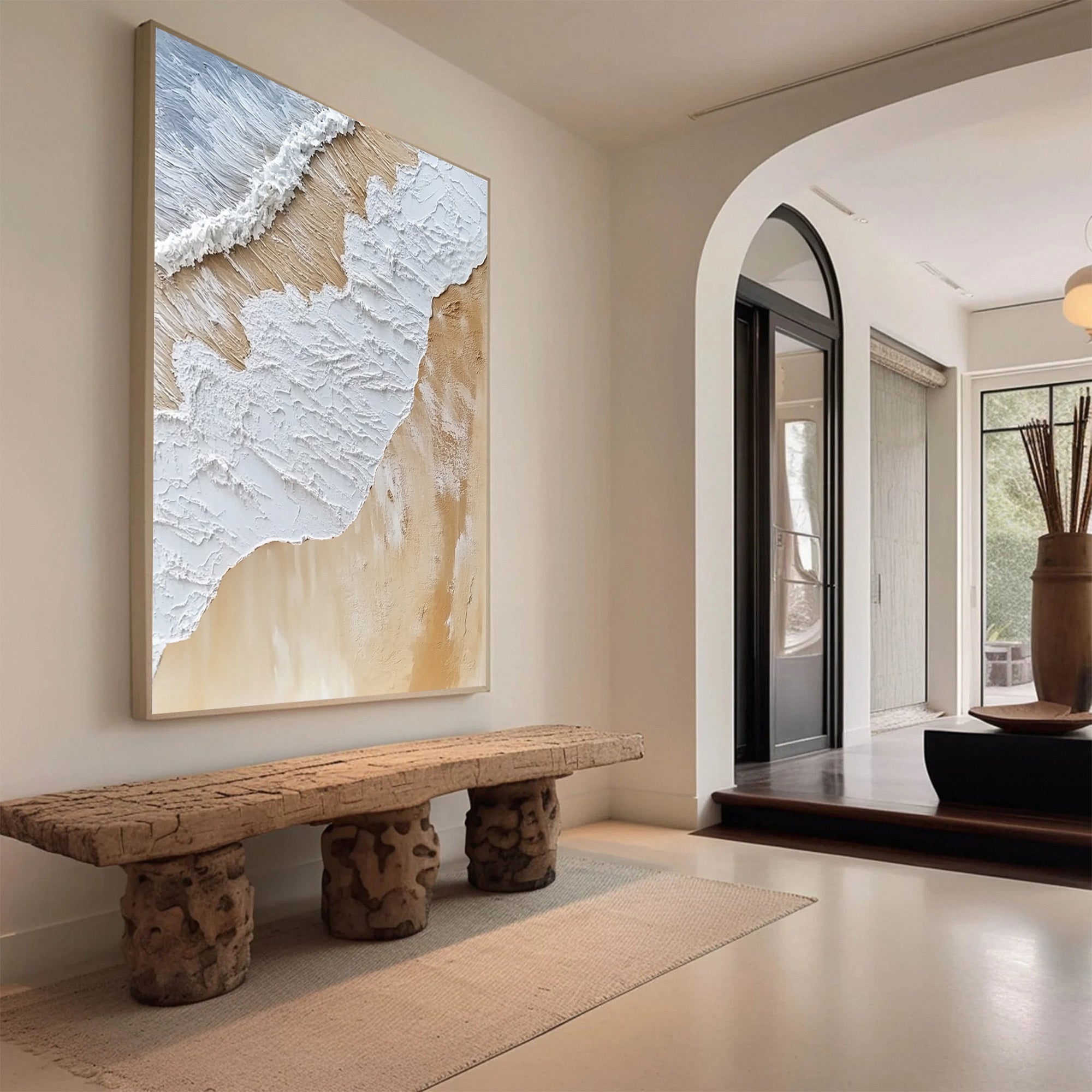 Plaster Art Painting hand-painted #HM1756