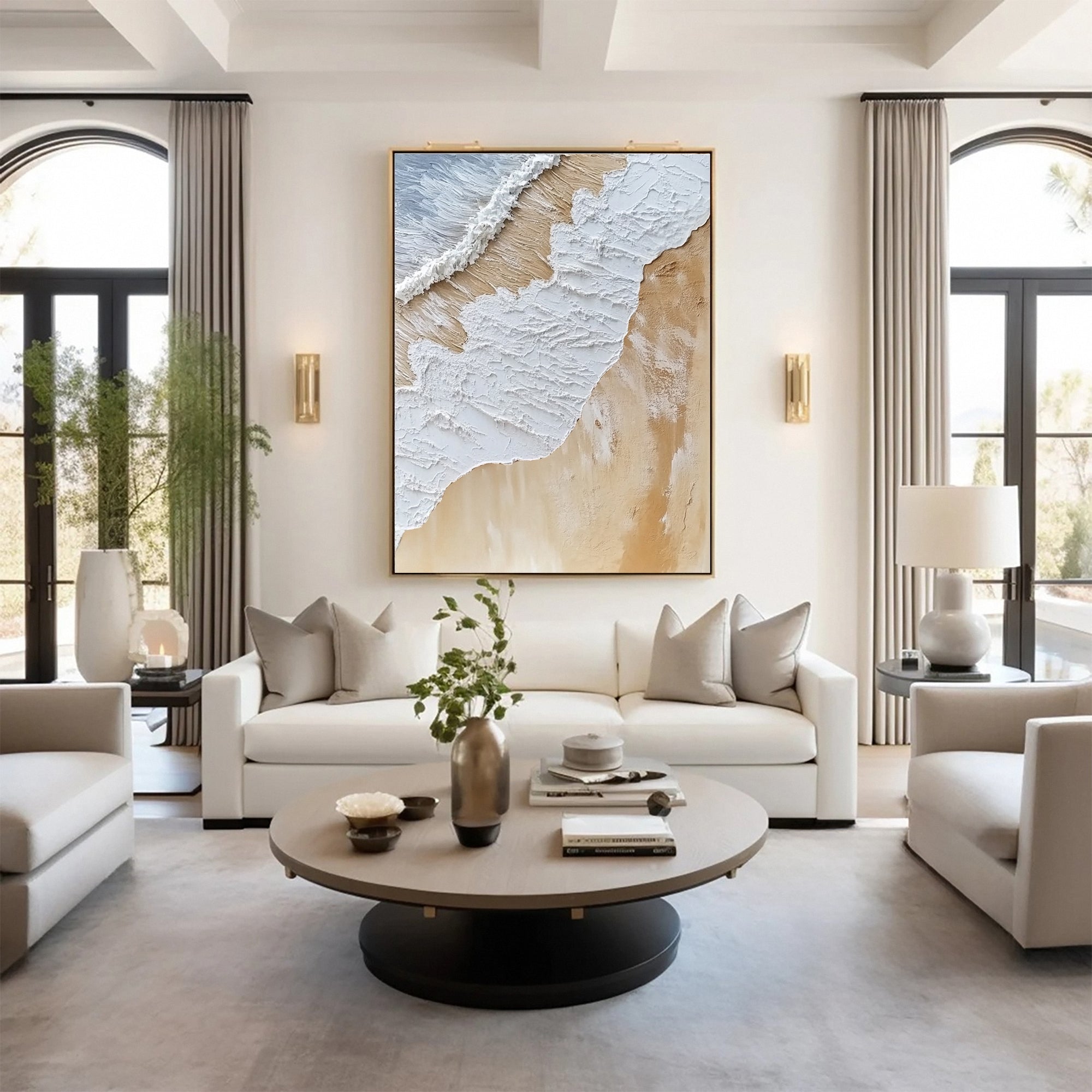 Plaster Art Painting hand-painted #HM1756