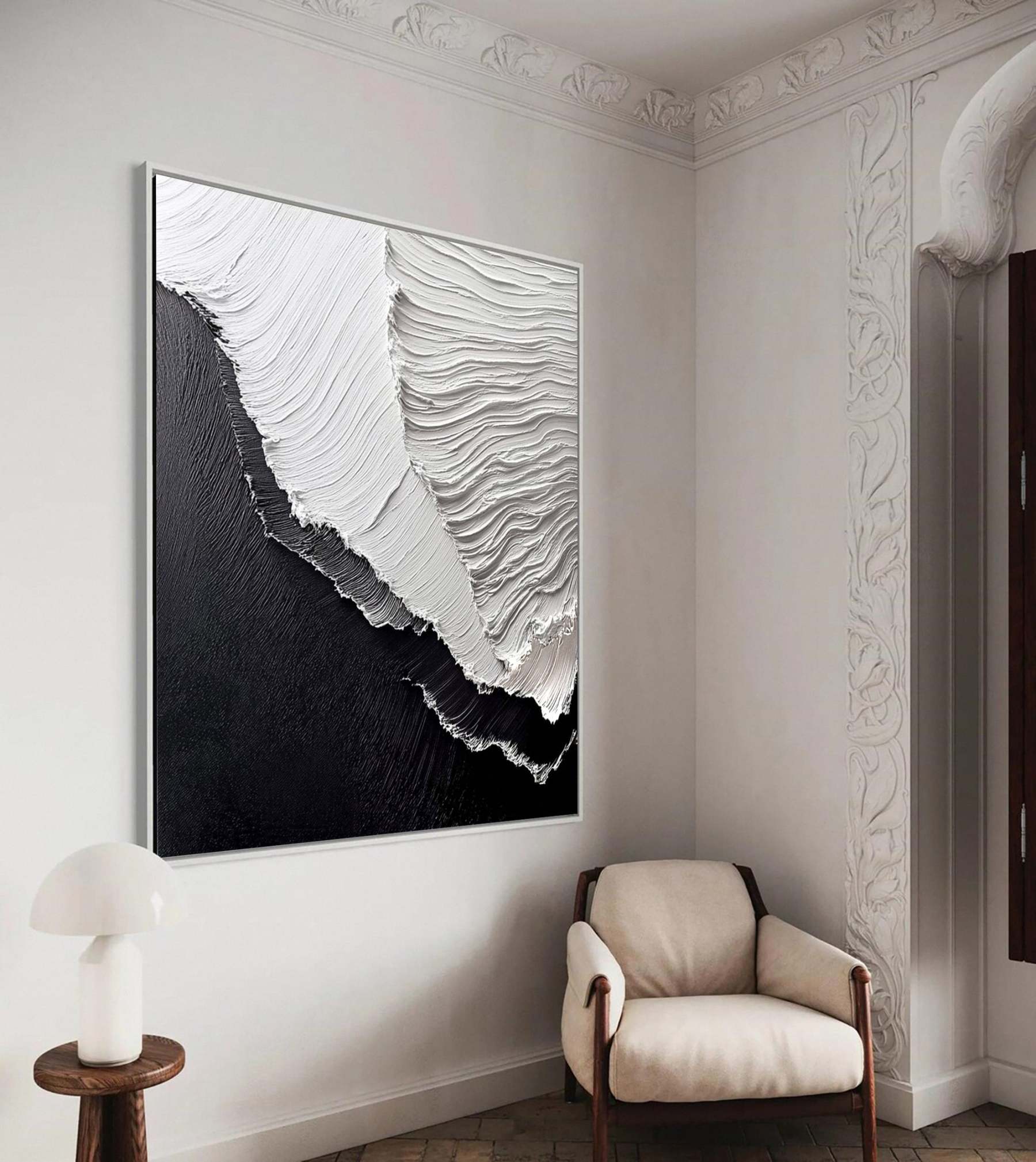 Plaster Art Painting hand - painted #HM1744