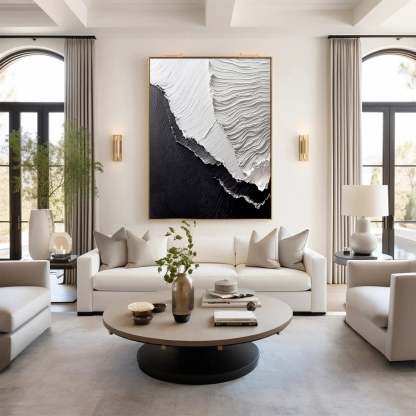 Plaster Art Painting hand - painted #HM1744