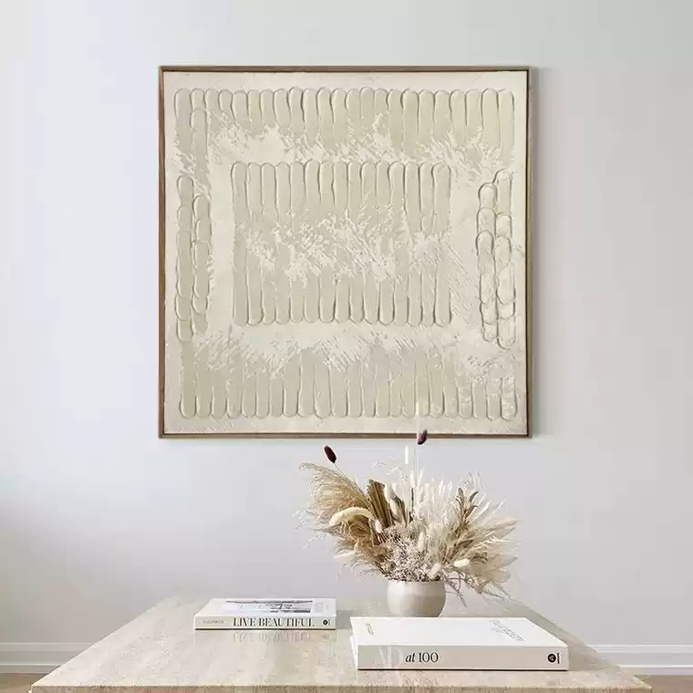 Contemporary Minimalist Art Painting hand - painted #HM1488