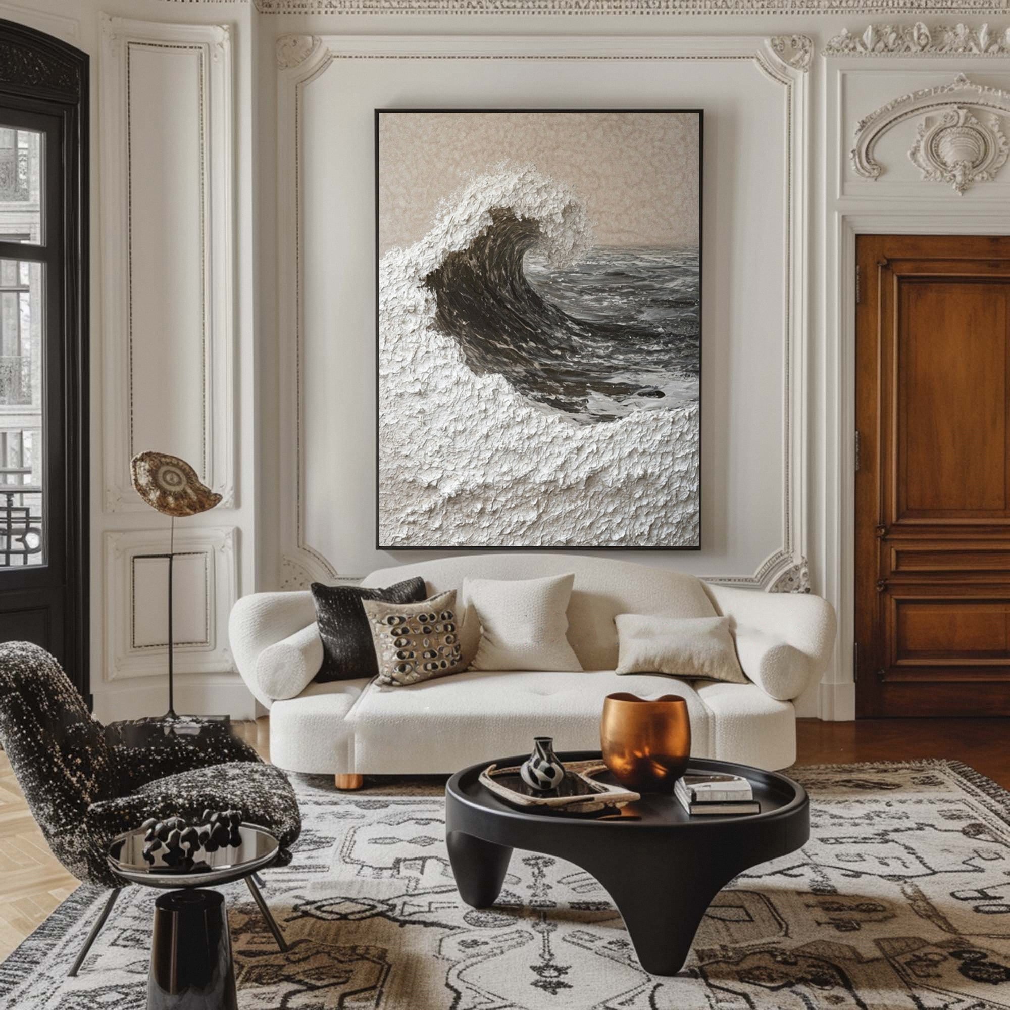 Plaster Art Painting hand - painted #HM1819