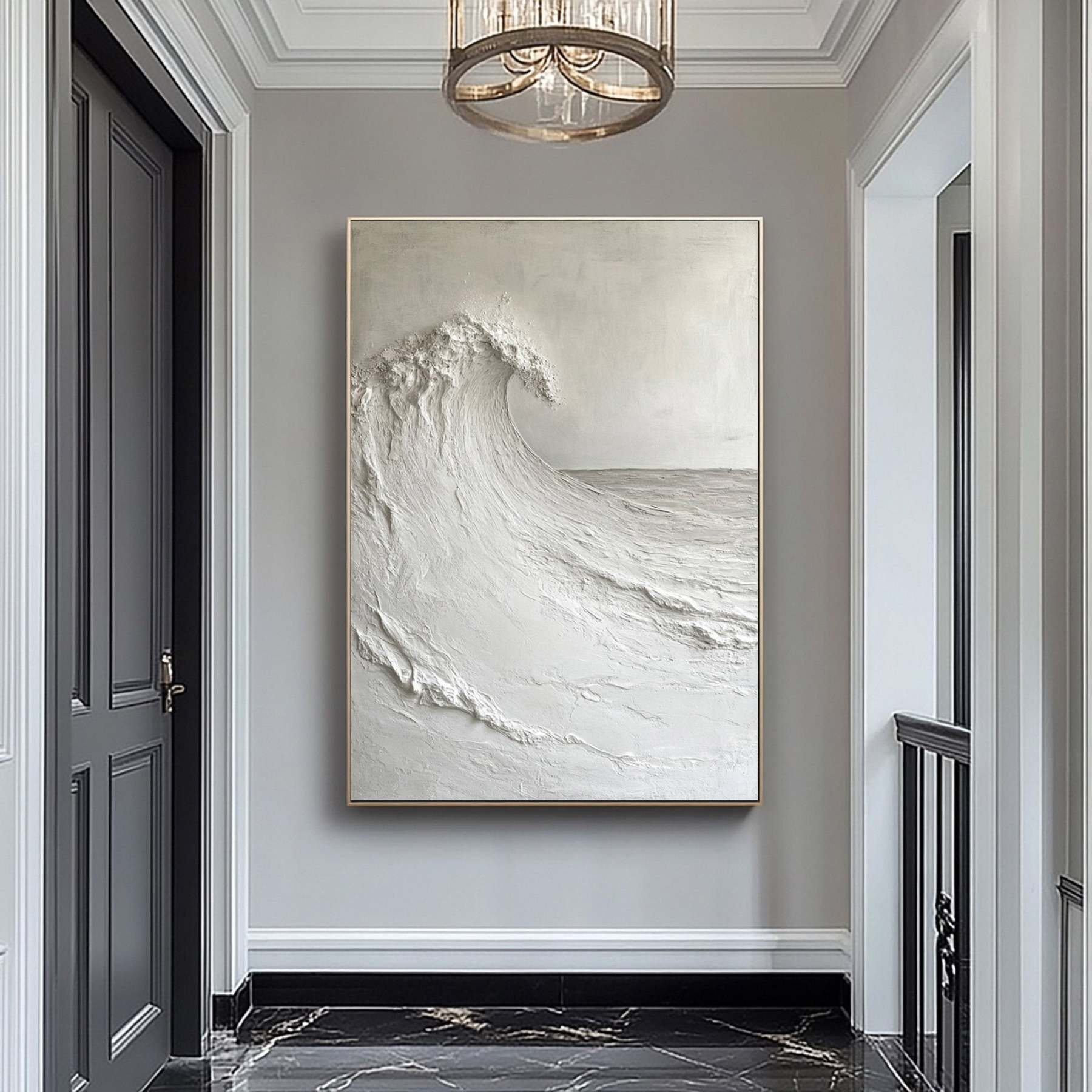 Plaster Art Painting hand - painted #HM1820