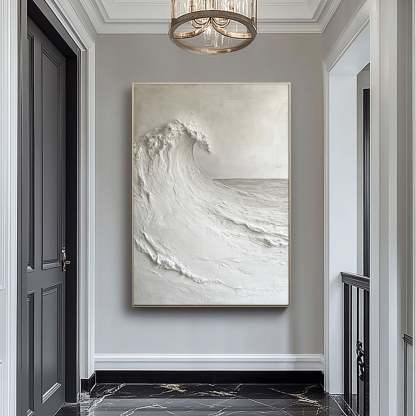 Plaster Art Painting hand - painted #HM1820