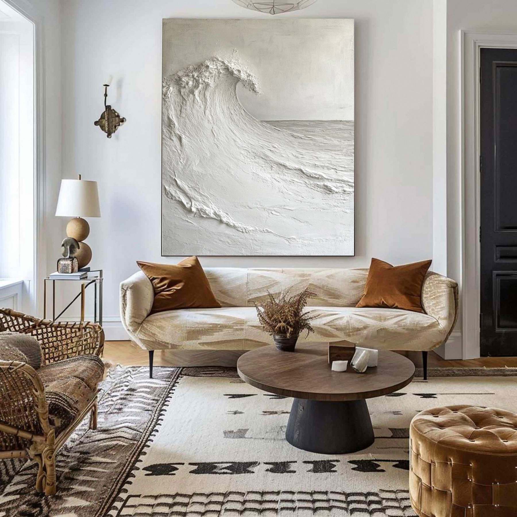 Plaster Art Painting hand - painted #HM1820