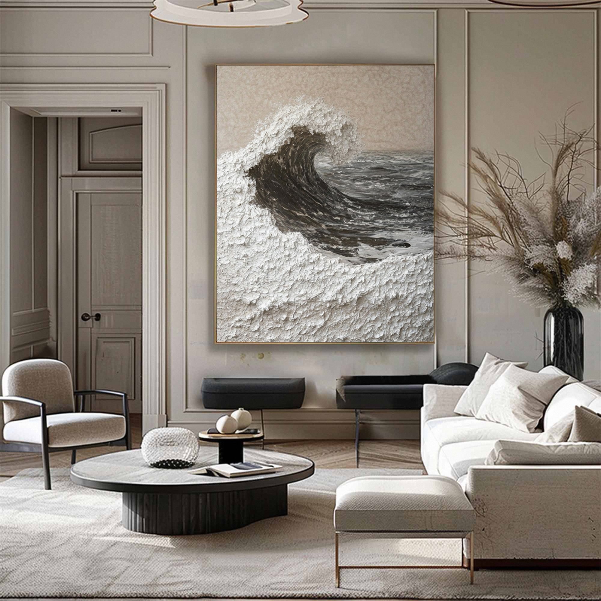 Plaster Art Painting hand - painted #HM1819