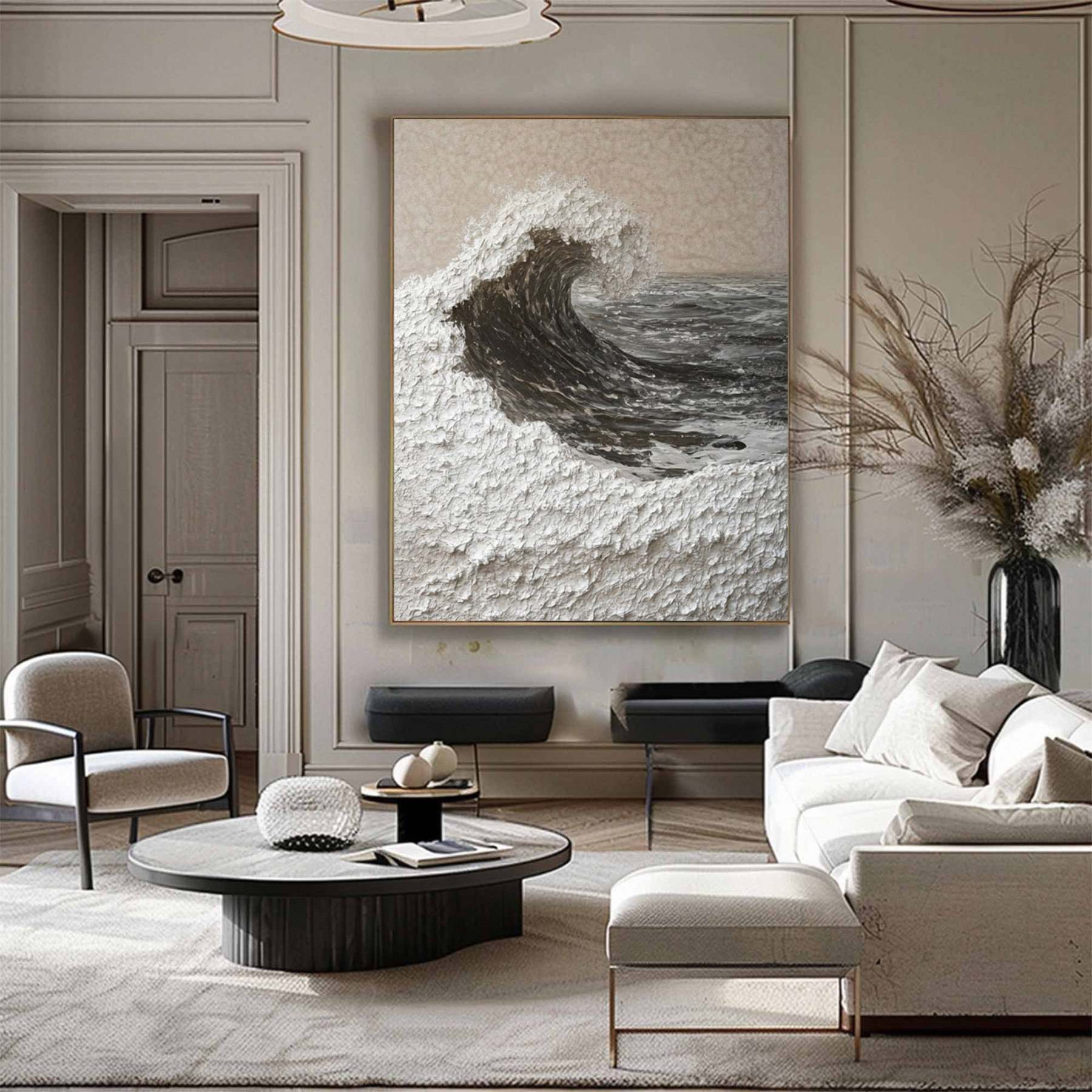 Plaster Art Painting hand - painted #HM1819