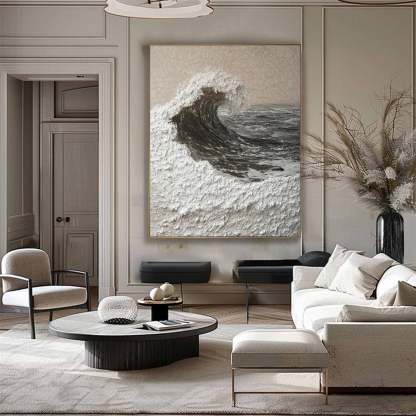 Plaster Art Painting hand - painted #HM1819