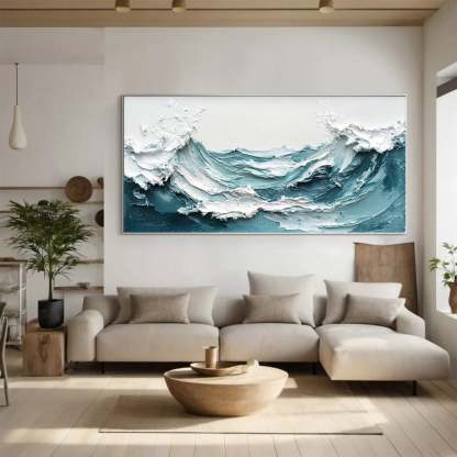 Plaster Art Painting hand - painted #HM1773