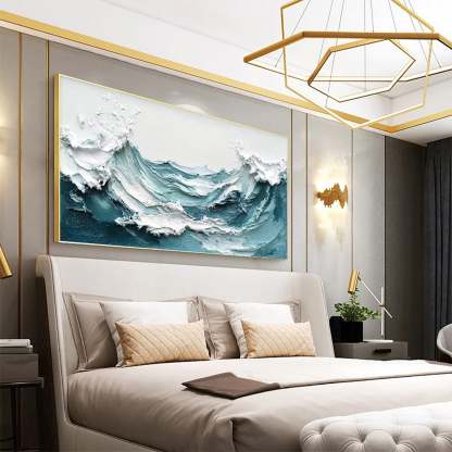 Plaster Art Painting hand - painted #HM1773
