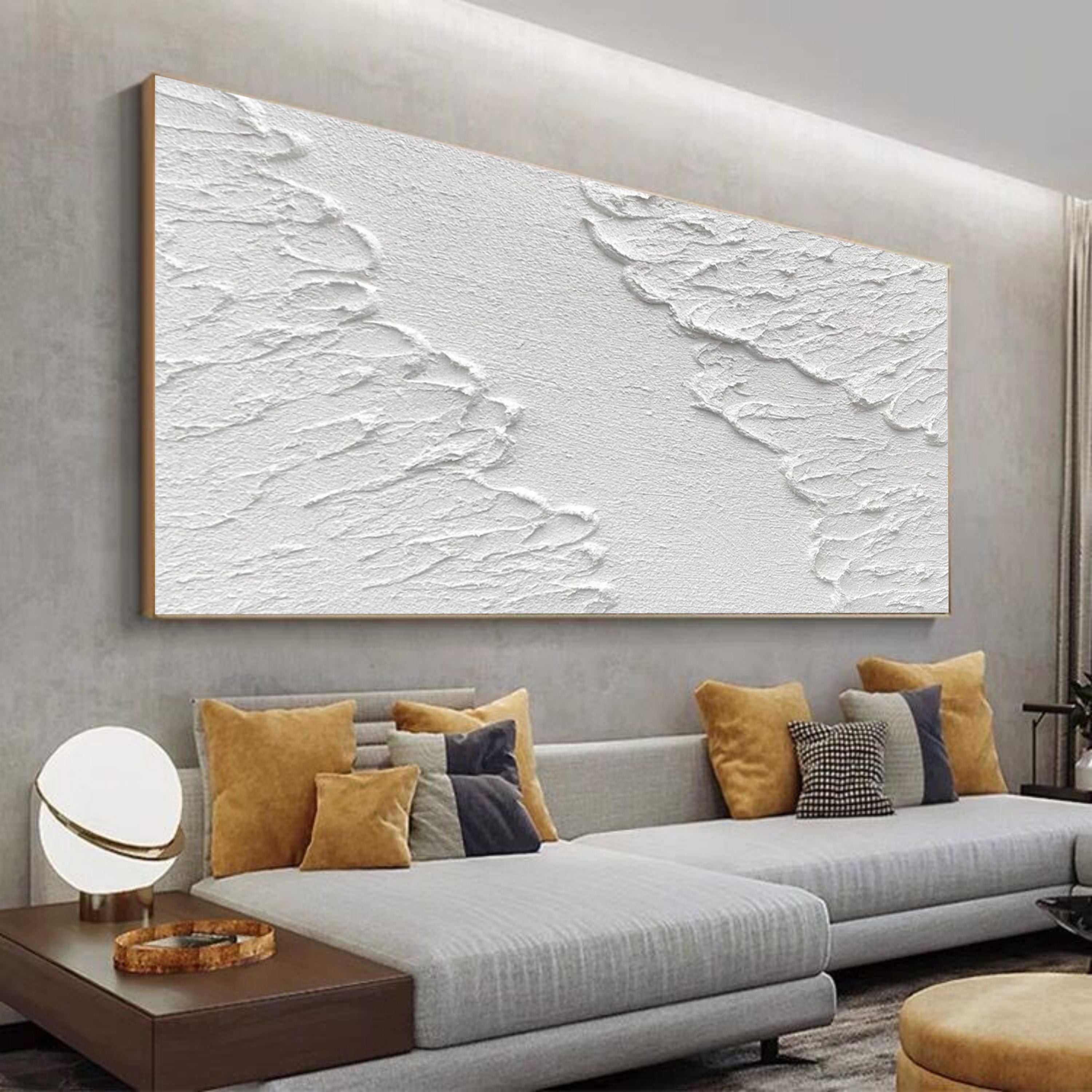 Plaster Art Painting hand - painted #HM110-Homemural