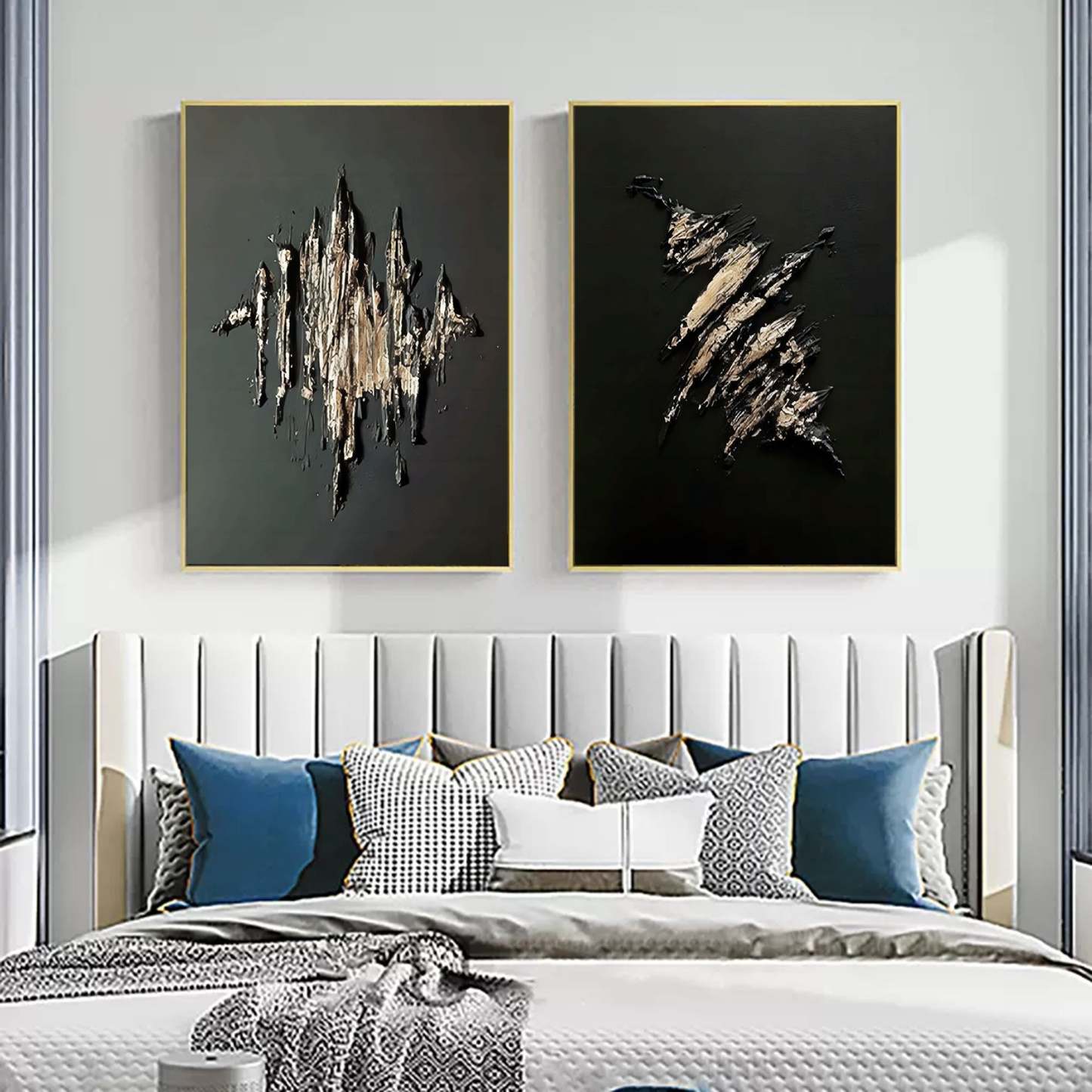 Abstract Painting Set Of 2 #SP059-Homemural