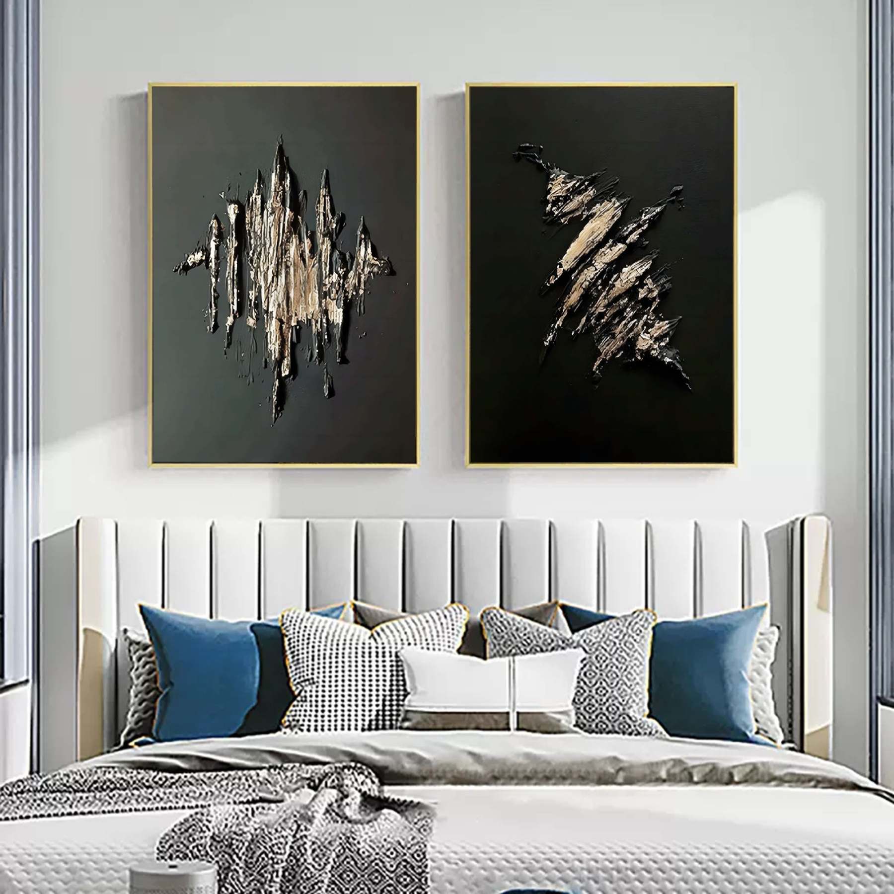 Abstract Painting Set Of 2 #SP059-Homemural