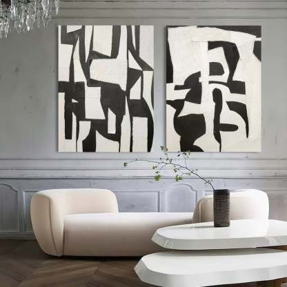 Abstract Painting Set Of 2 #SP103-Homemural