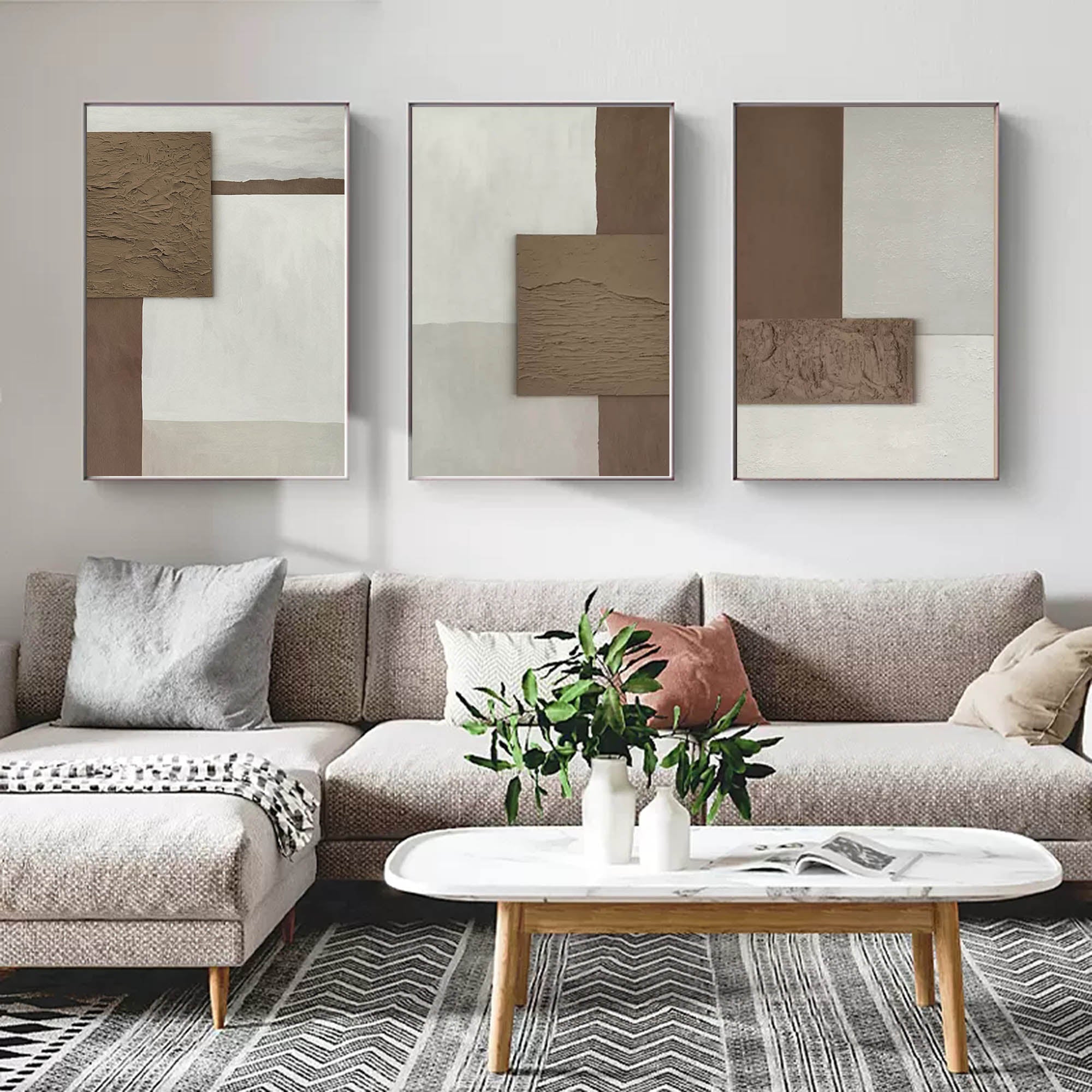 Abstract Painting Set of 3 #SP009-Homemural