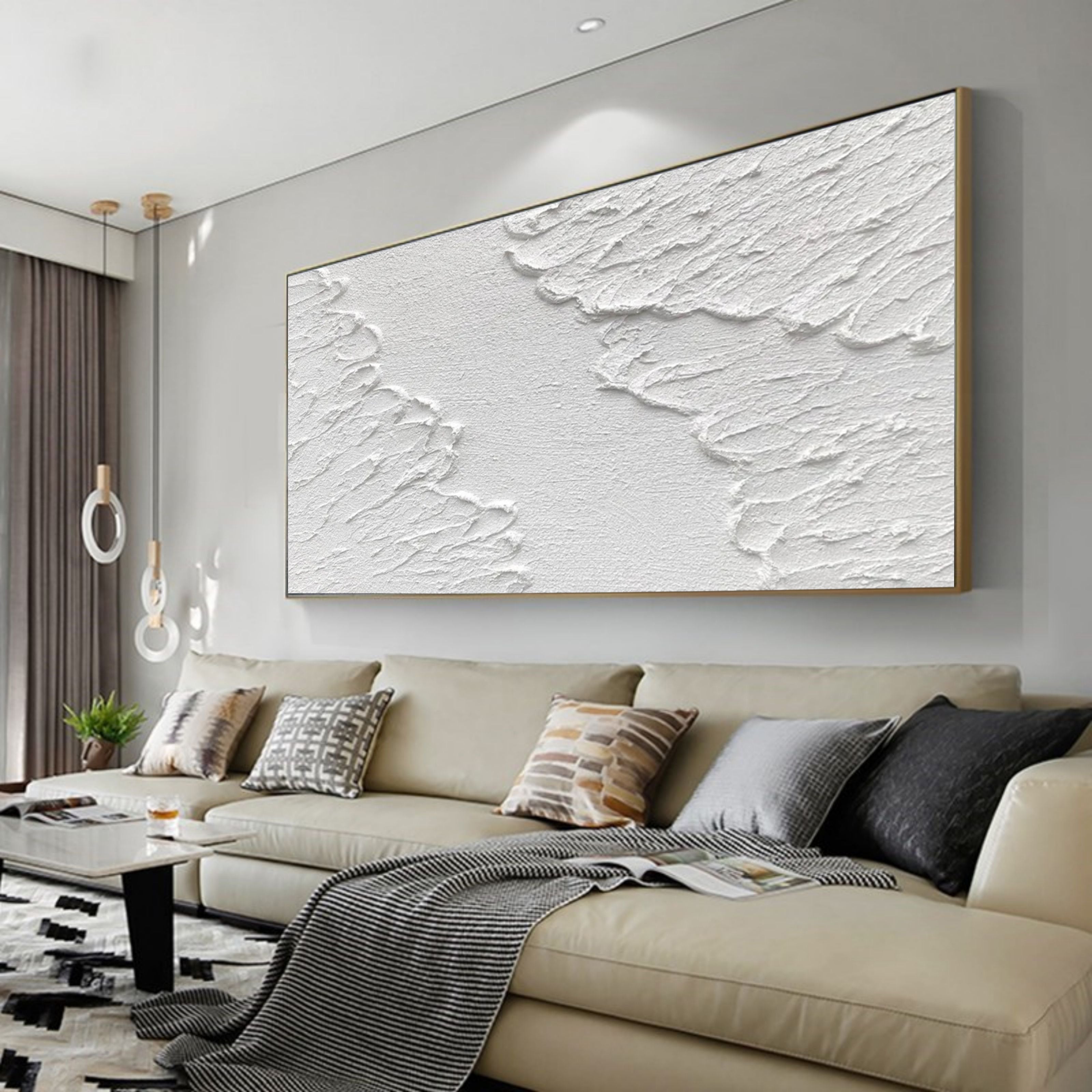 Plaster Art Painting hand - painted #HM110-Homemural