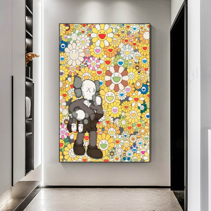 Pop Art Painting hand - painted #HM346-Homemural