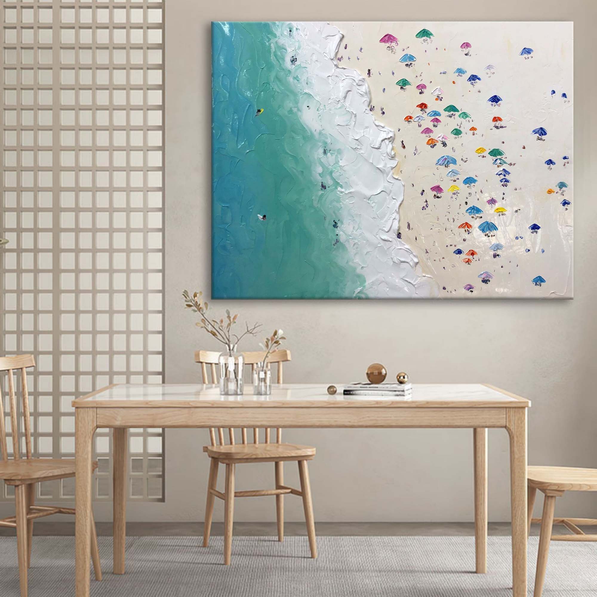 Plaster Art Painting hand - painted #HM188-Homemural