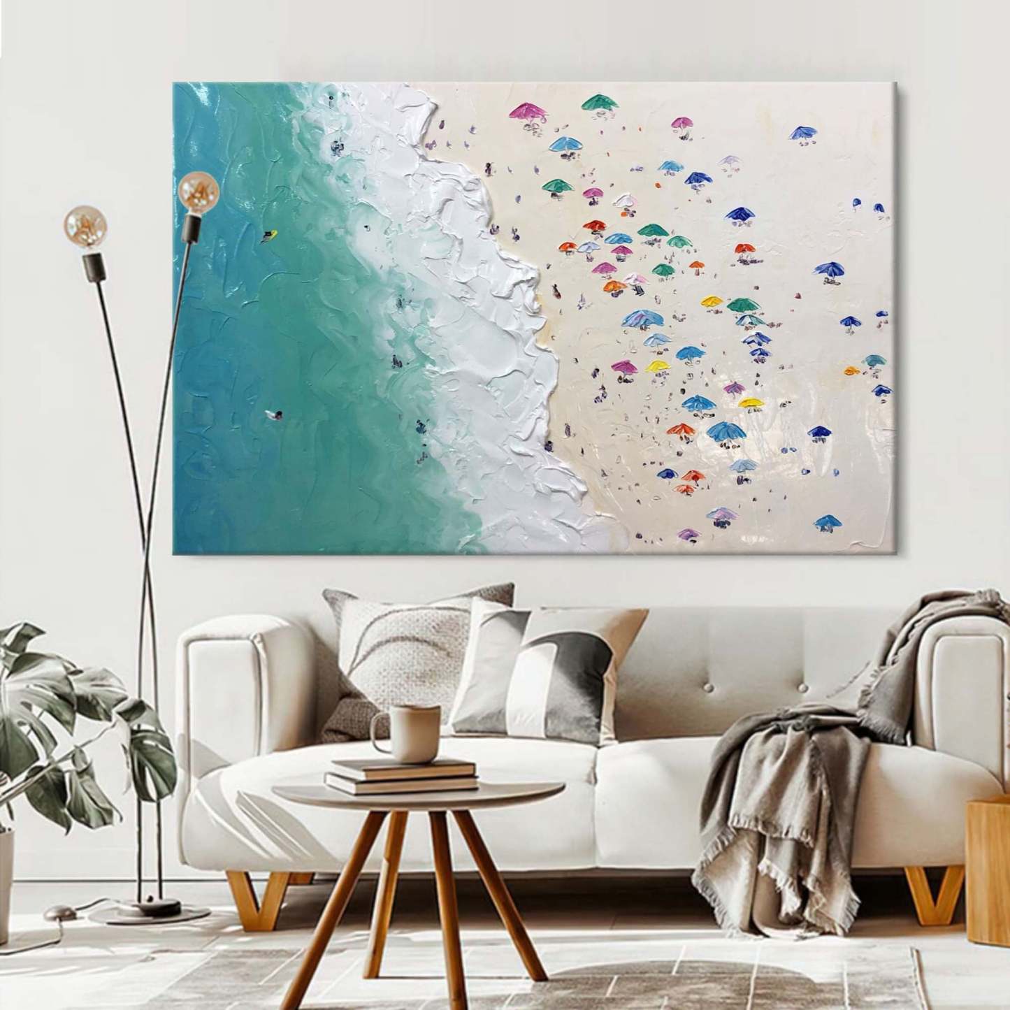 Plaster Art Painting hand - painted #HM188-Homemural