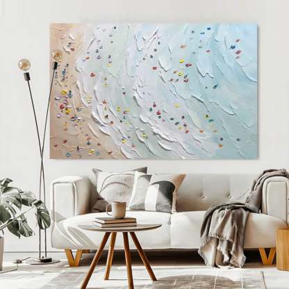 Plaster Art Painting hand - painted #HM377-Homemural