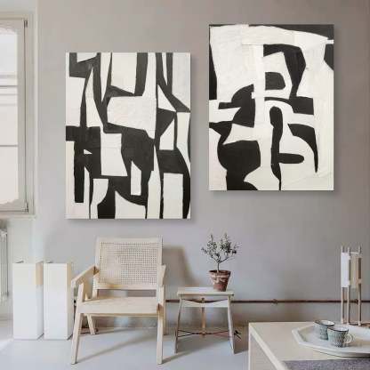 Abstract Painting Set Of 2 #SP103-Homemural
