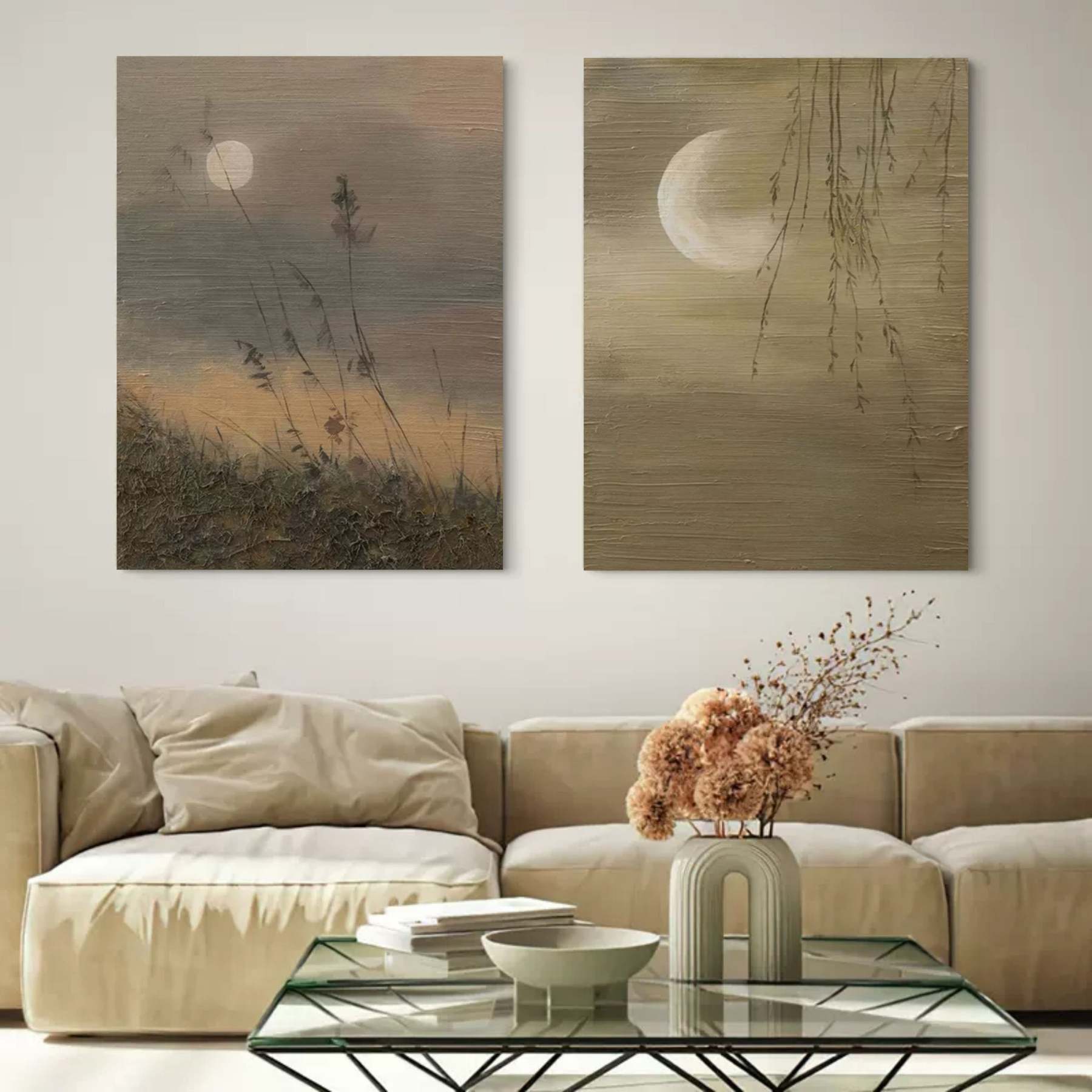 Abstract Painting Set Of 2 #SP108-Homemural
