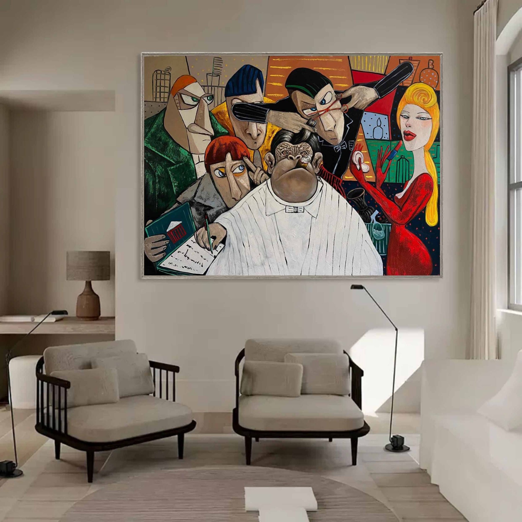 Pop Art Painting hand - painted #HM31