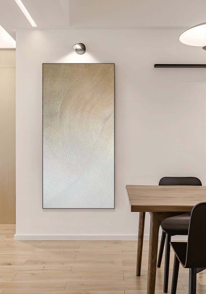 Plaster Art Painting hand - painted #HM82-Homemural