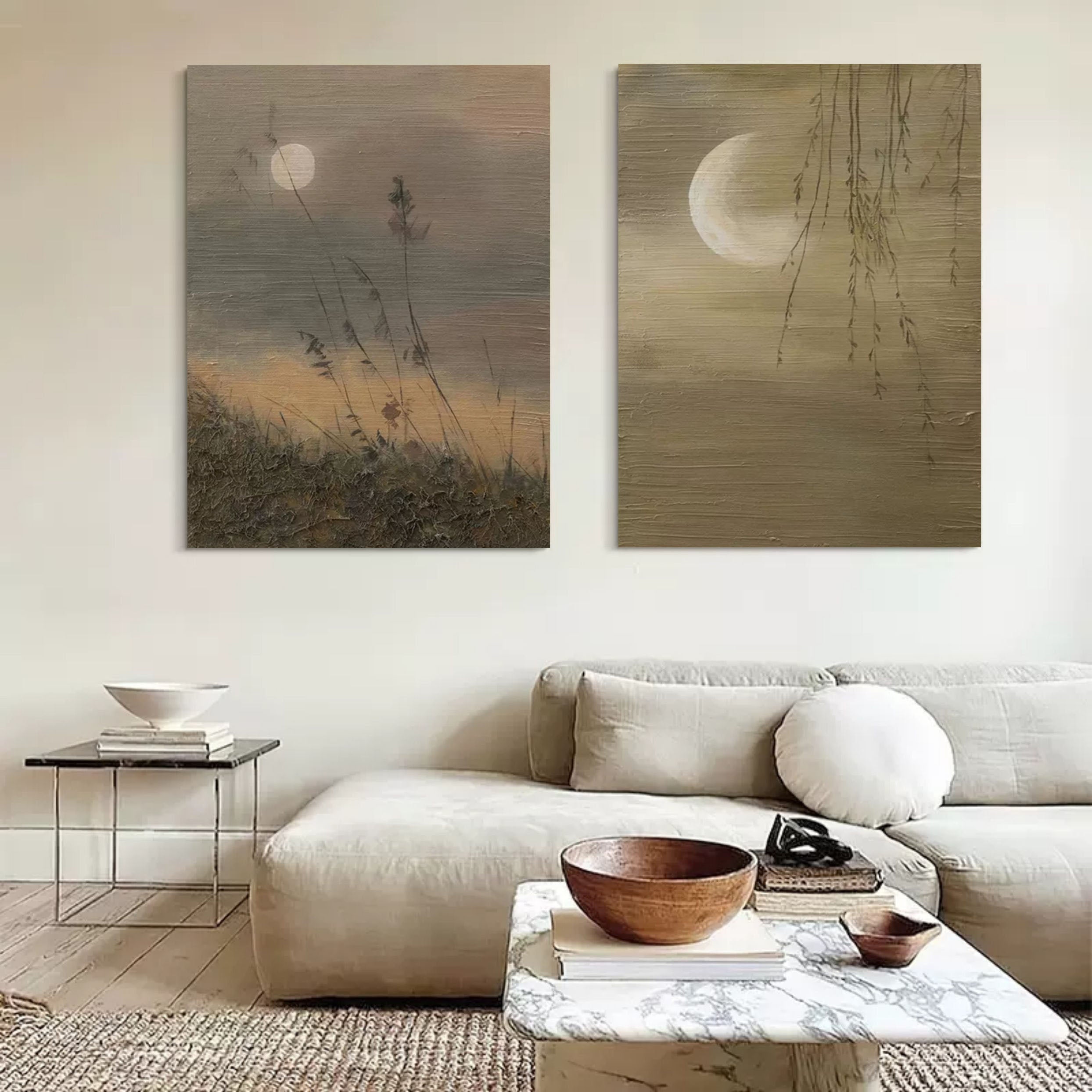 Abstract Painting Set Of 2 #SP108-Homemural