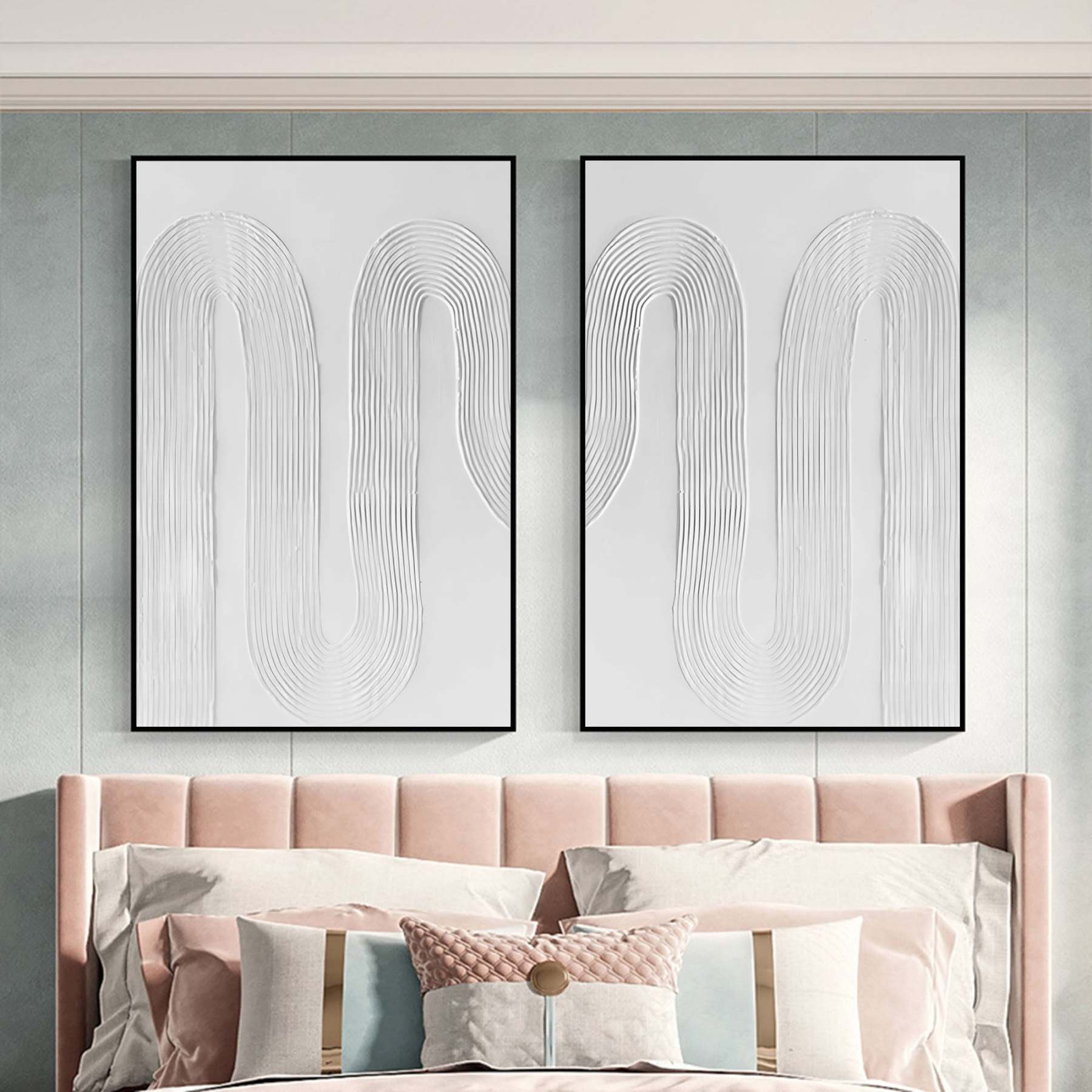 Abstract Painting Set Of 2 #SP043-Homemural