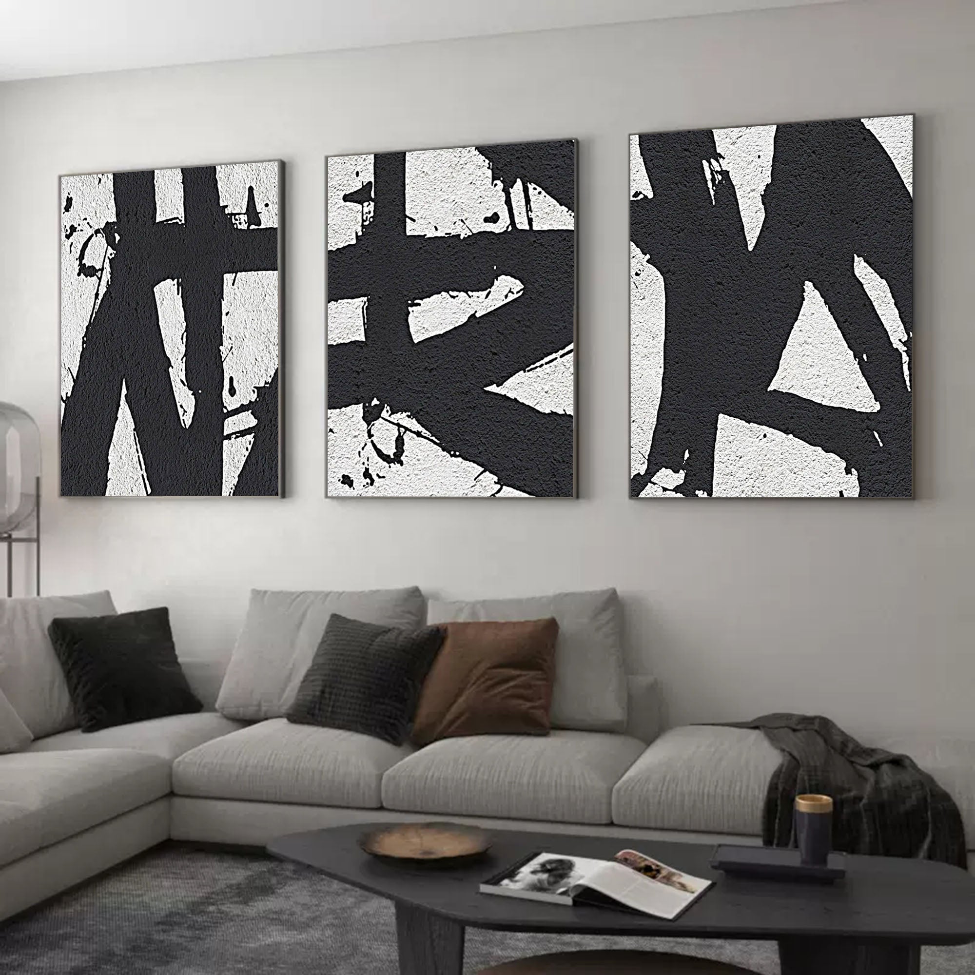 Abstract Painting Set of 3 #SP075-Homemural