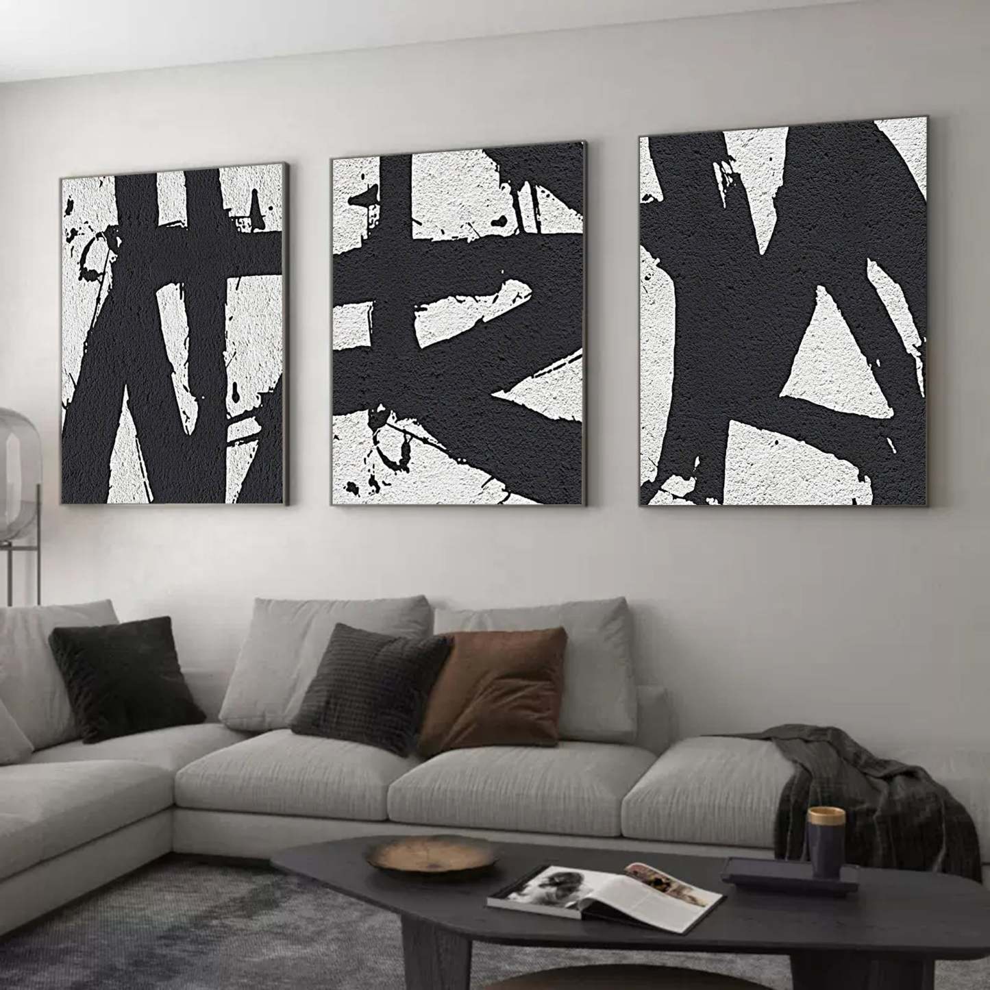 Abstract Painting Set of 3 #SP075-Homemural