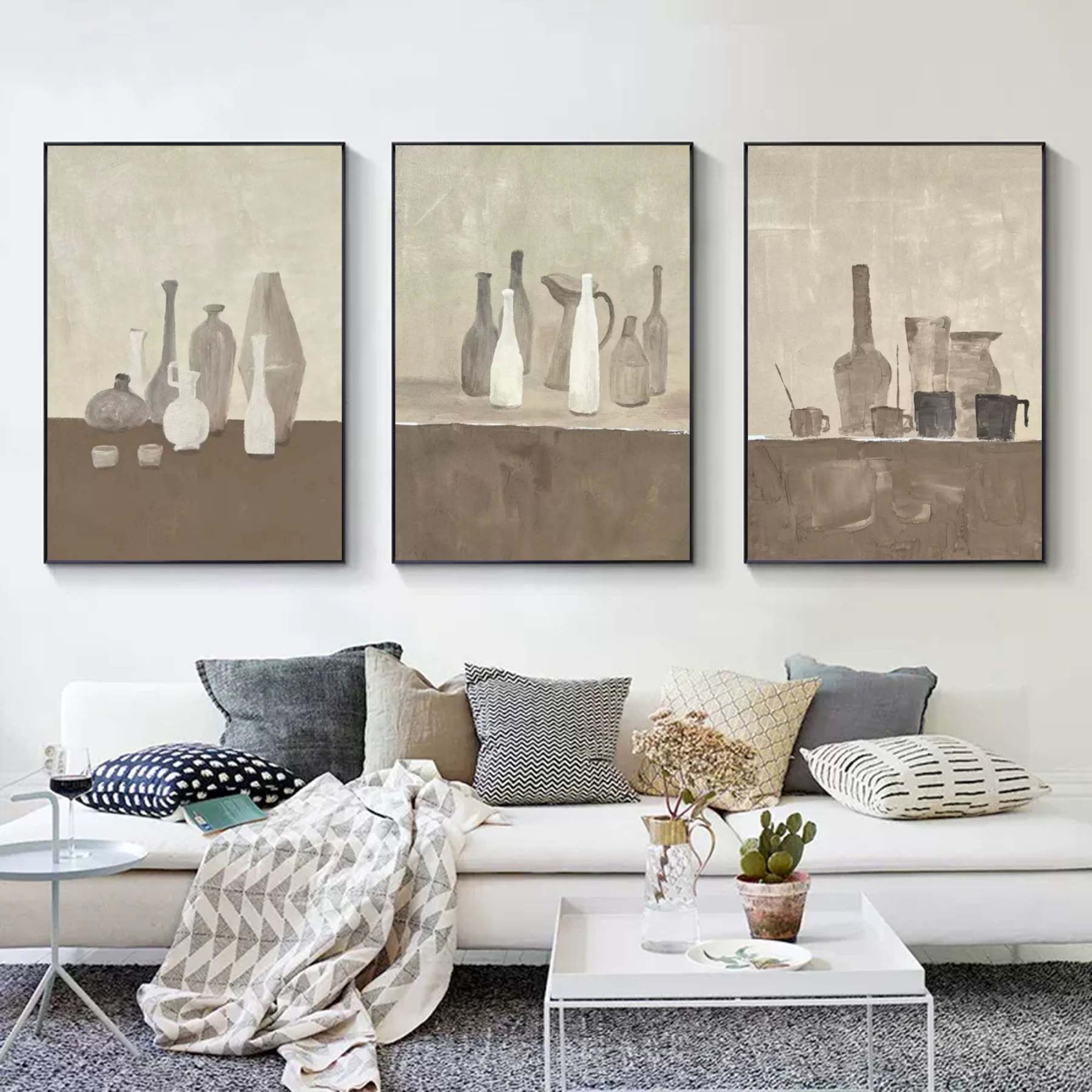 Abstract Painting Set of 3 #SP105-Homemural