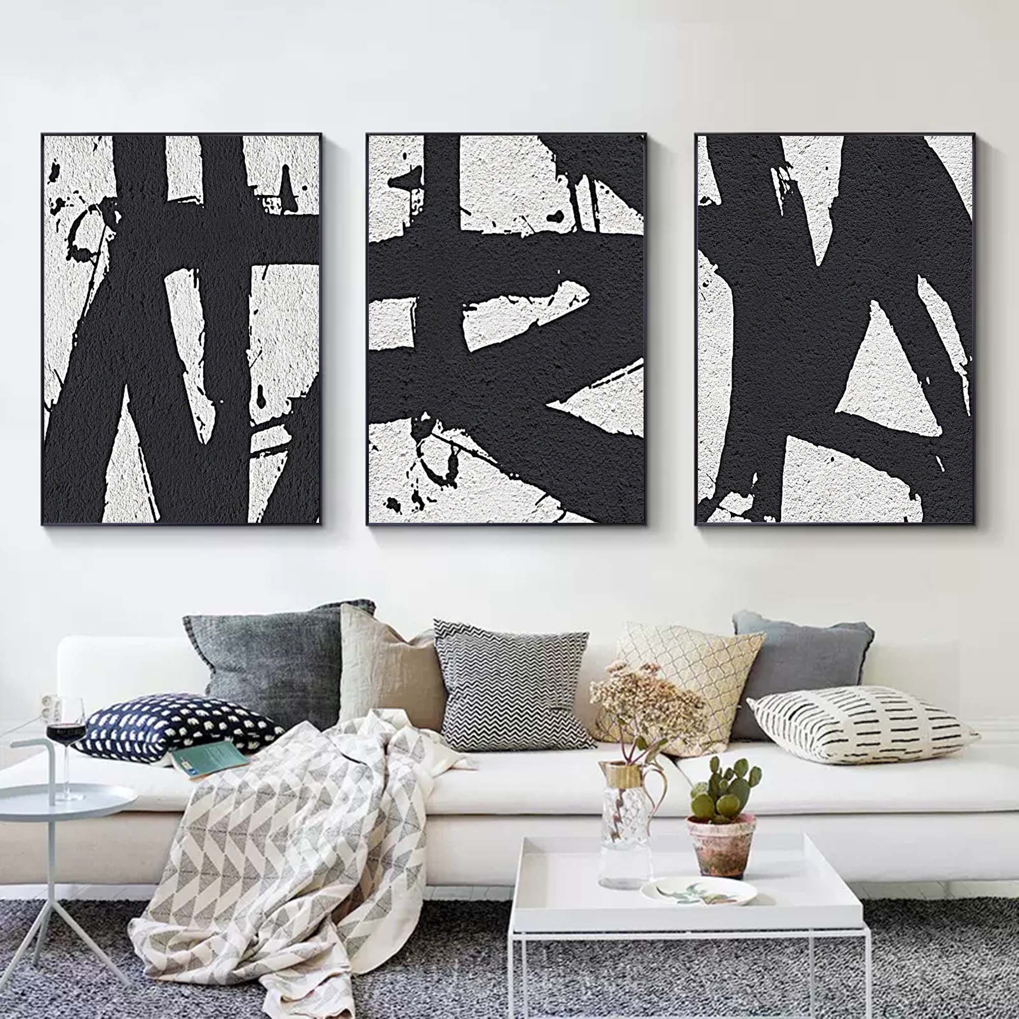 Abstract Painting Set of 3 #SP075-Homemural