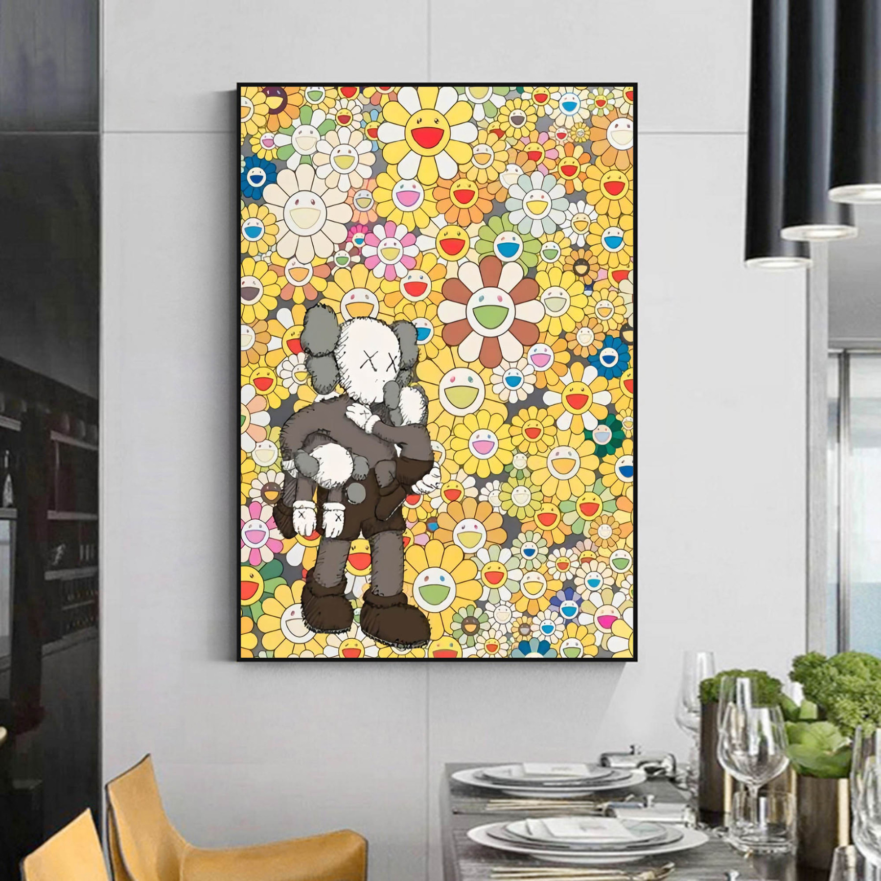 Pop Art Painting hand - painted #HM346-Homemural