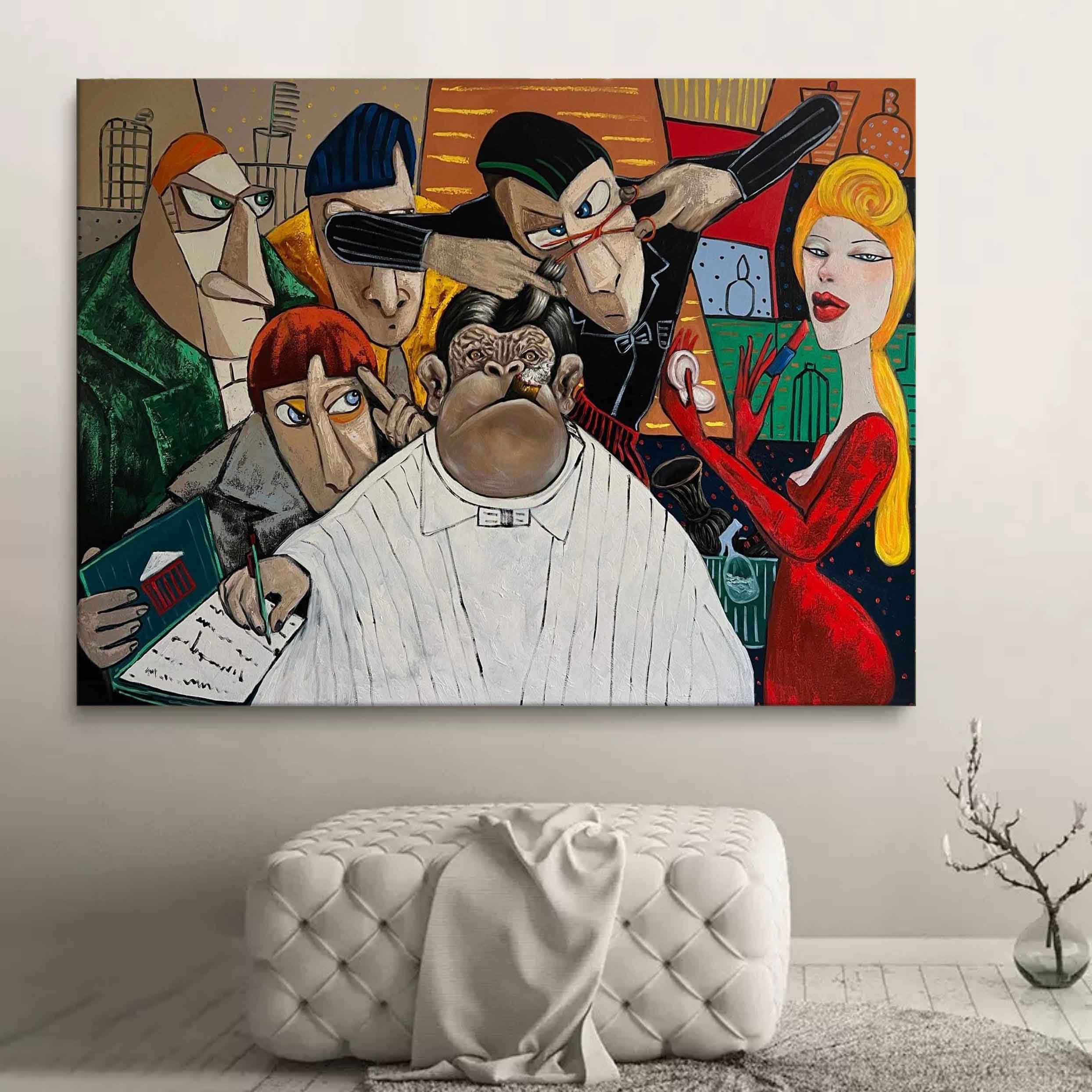 Pop Art Painting hand - painted #HM31