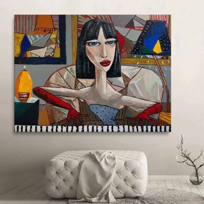 Pop Art Painting hand - painted #HM32