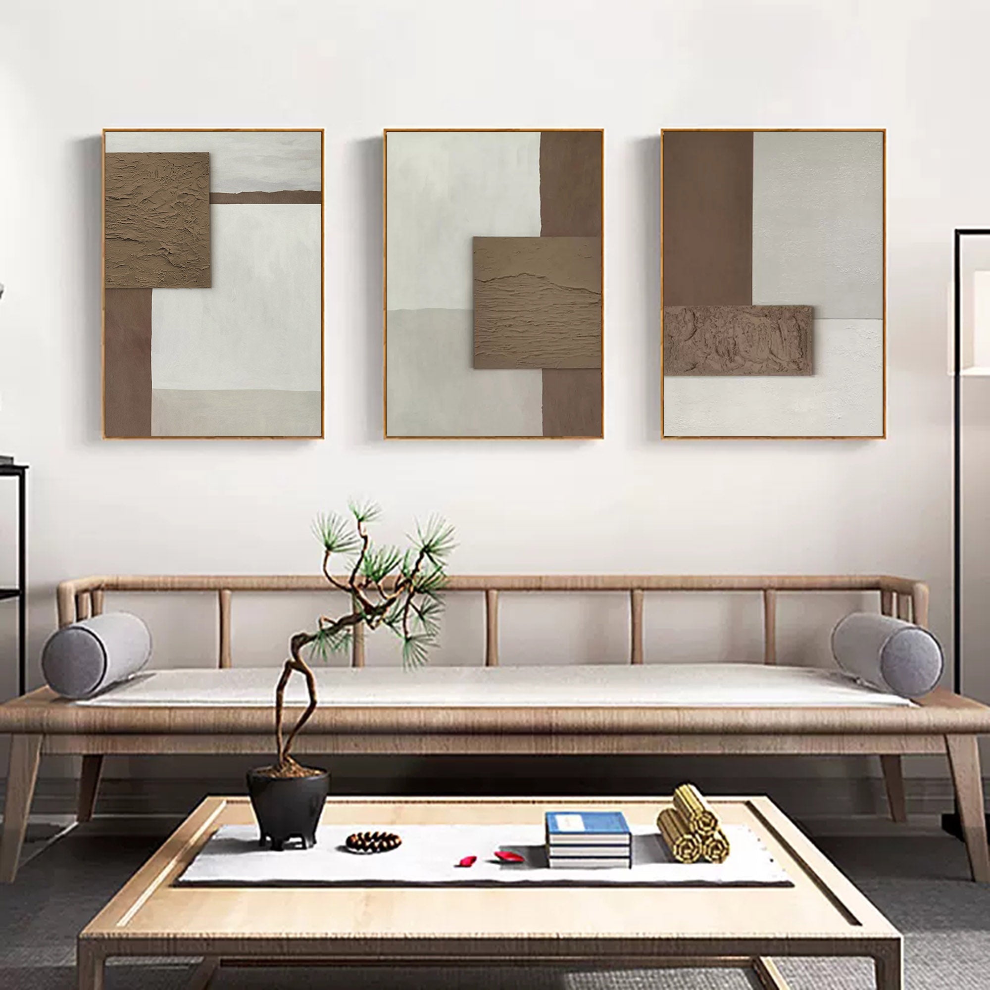 Abstract Painting Set of 3 #SP009-Homemural