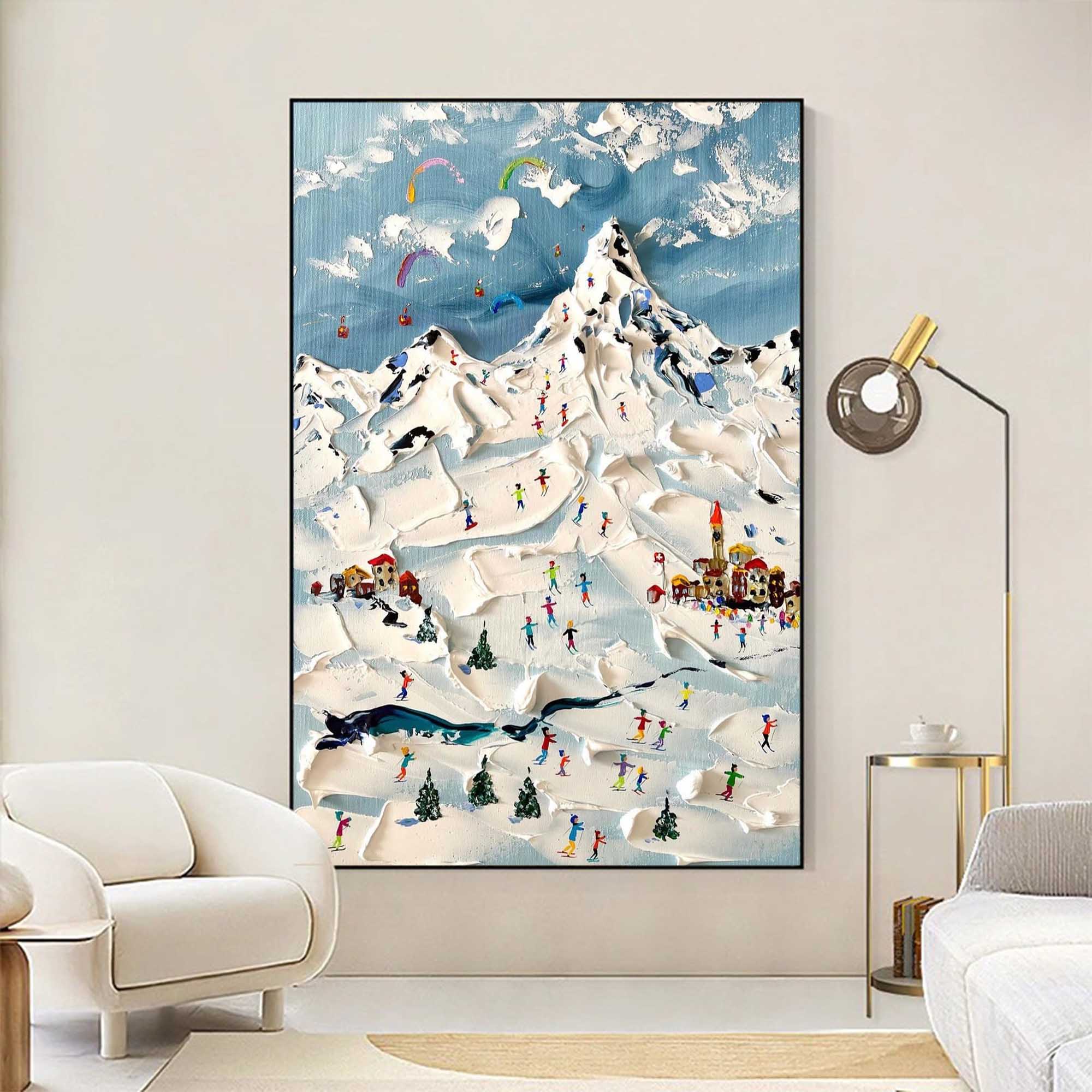 Plaster Art Painting hand - painted #HM189-Homemural