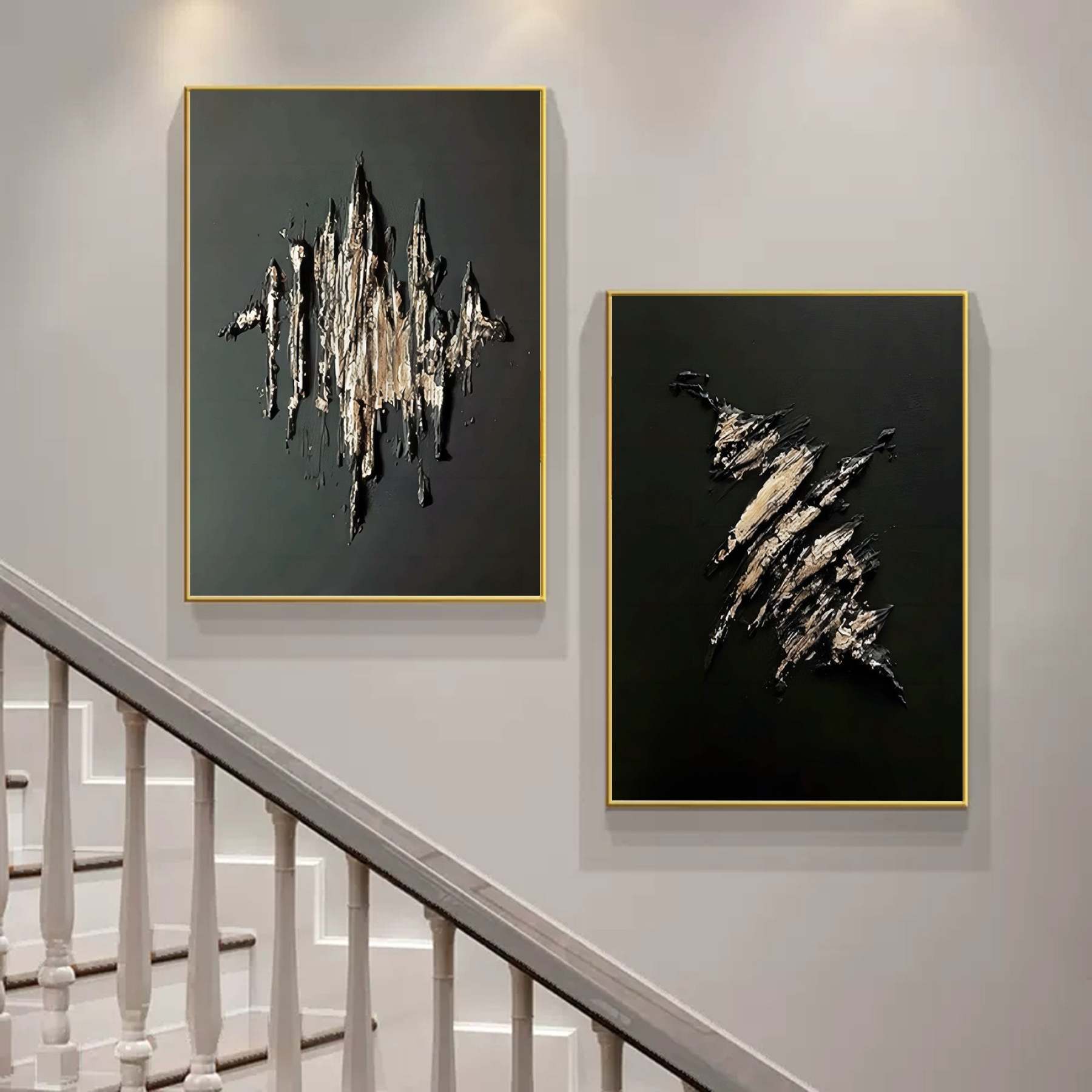 Abstract Graffiti Art Painting hand-painted Set Of 2 #HM1325