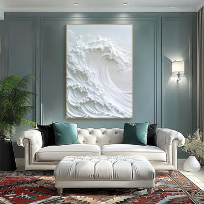 Plaster Art Painting hand - painted #HM1731