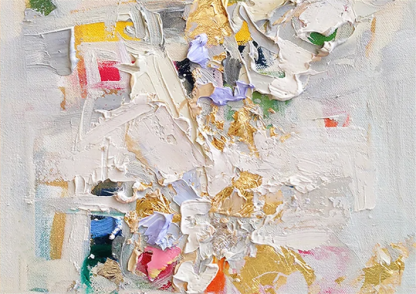 Plaster Art Painting hand - painted #HM721-Homemural