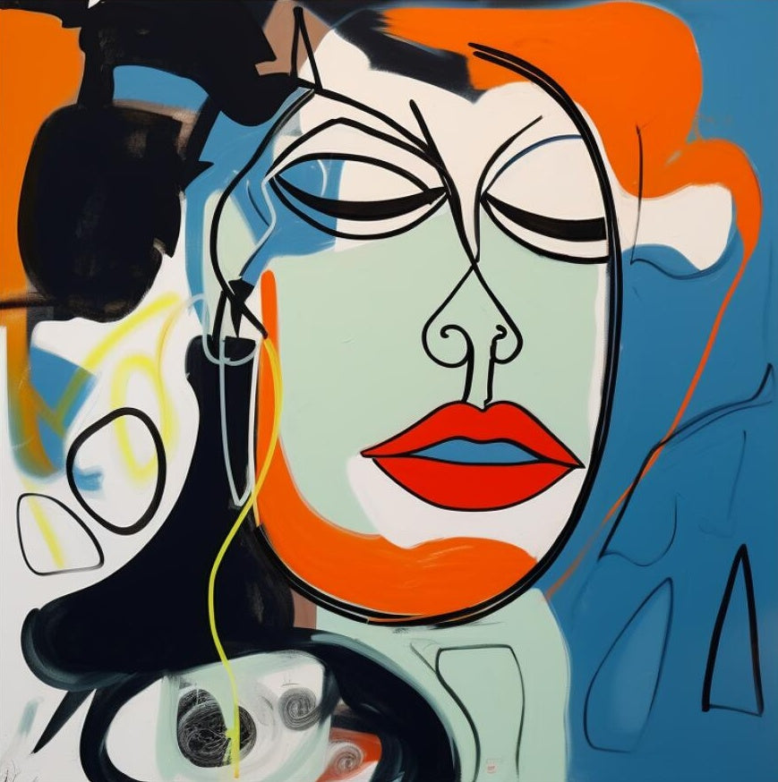 Pop Art Painting hand - painted #HM29