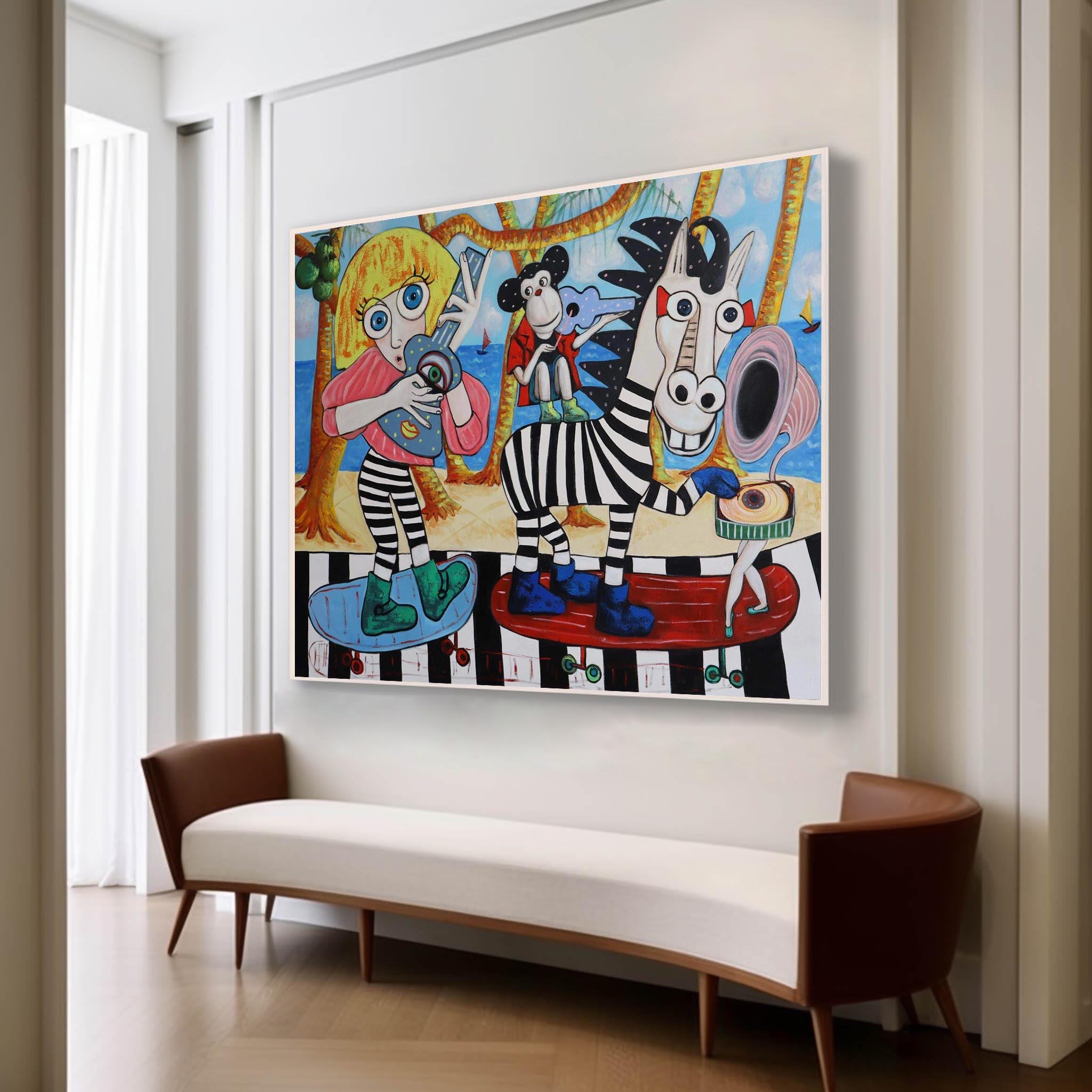 Wabi - Sabi Art Painting hand - painted #HM25